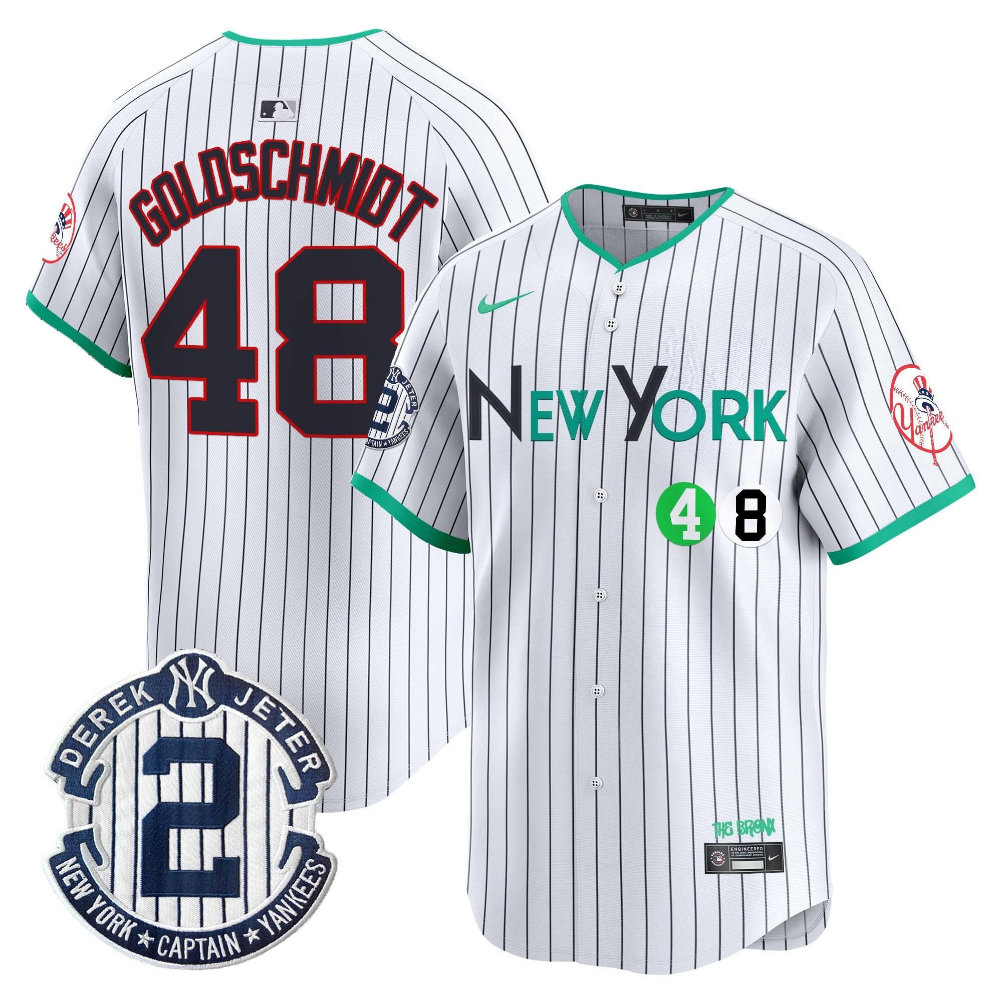 Paul Goldschmidt Men's New York Yankees City Connect Vapor Premier Limited Pinstripe Jersey - All Stitched