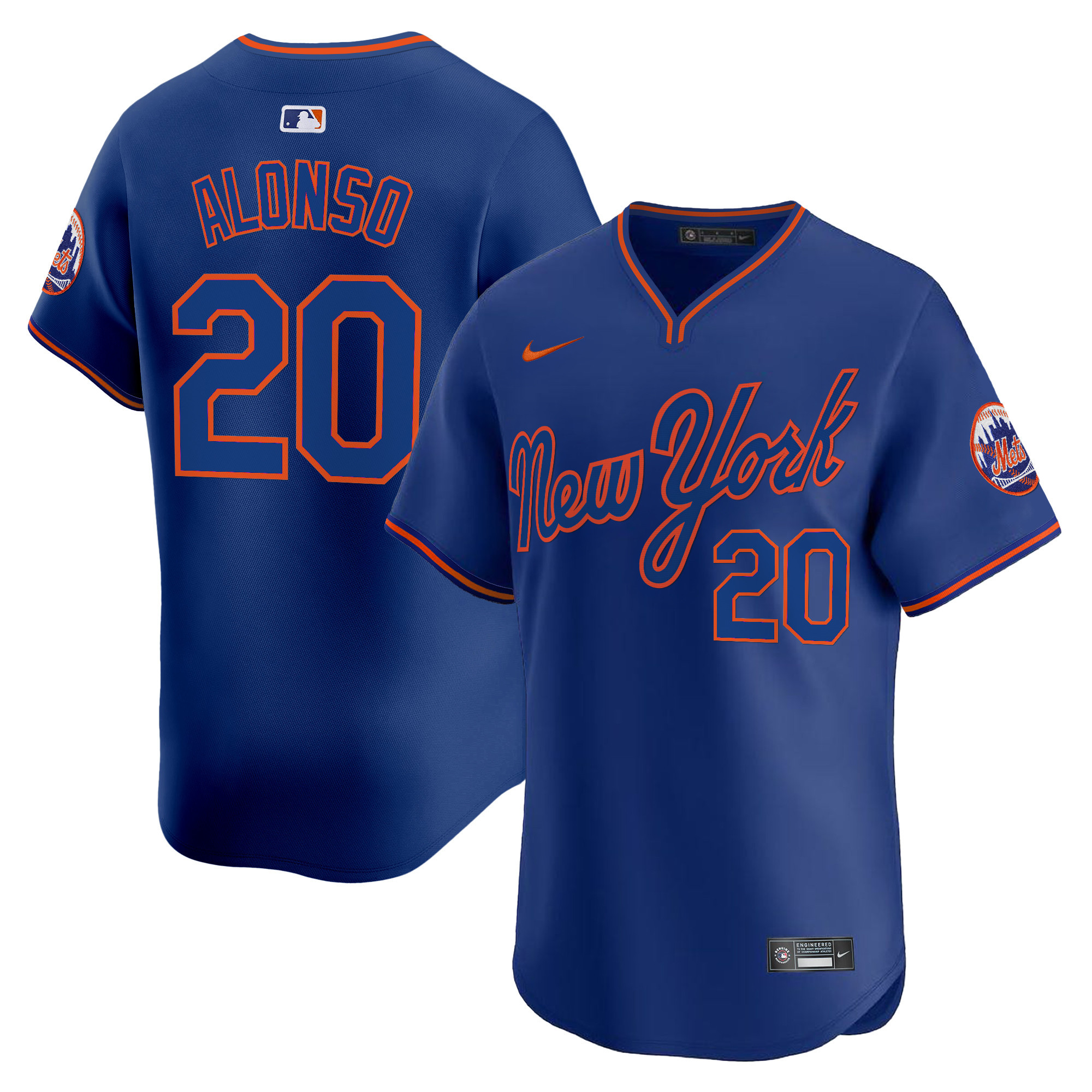 Pete Alonso Men's New York Mets 2025 Road Alternate Royal Jersey - All Stitched
