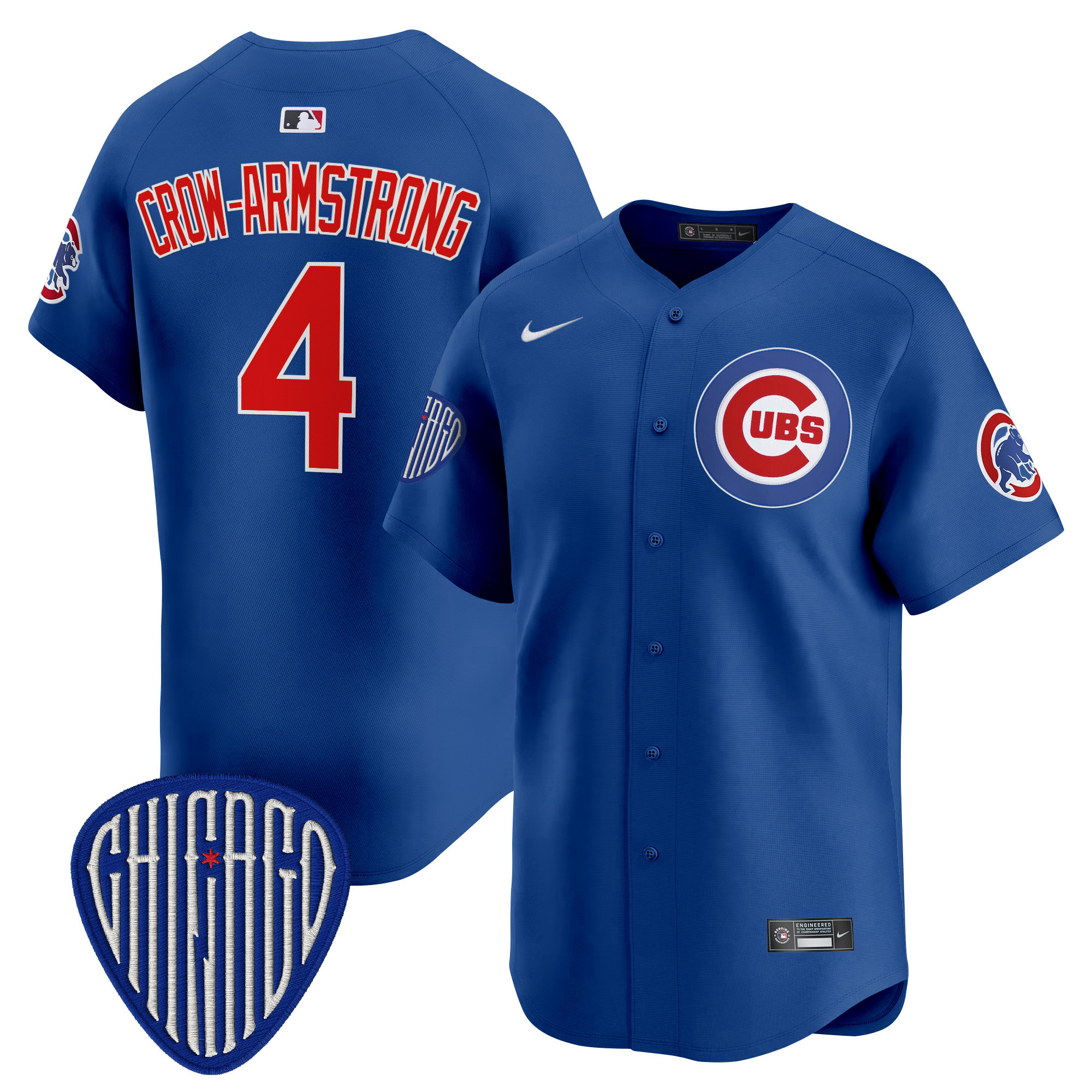 Pete Crow-Armstrong Men's Chicago Cubs 2025 Vapor Premier Limited Royal Jersey - All Stitched
