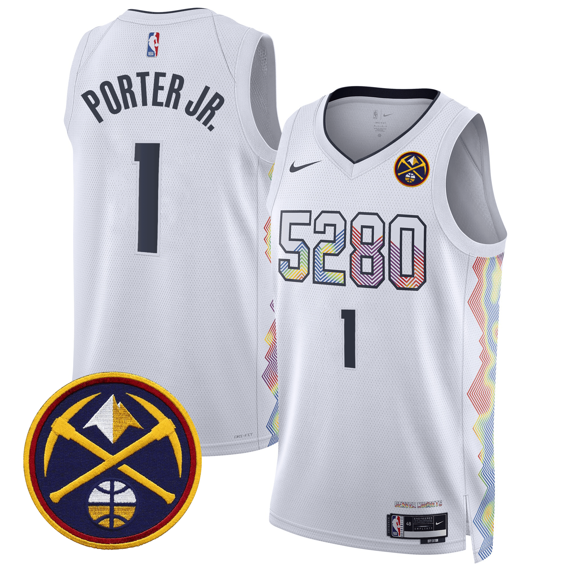 Porter Jr. Men's Denver Nuggets Swingman 24/25 City Jersey - All Stitched
