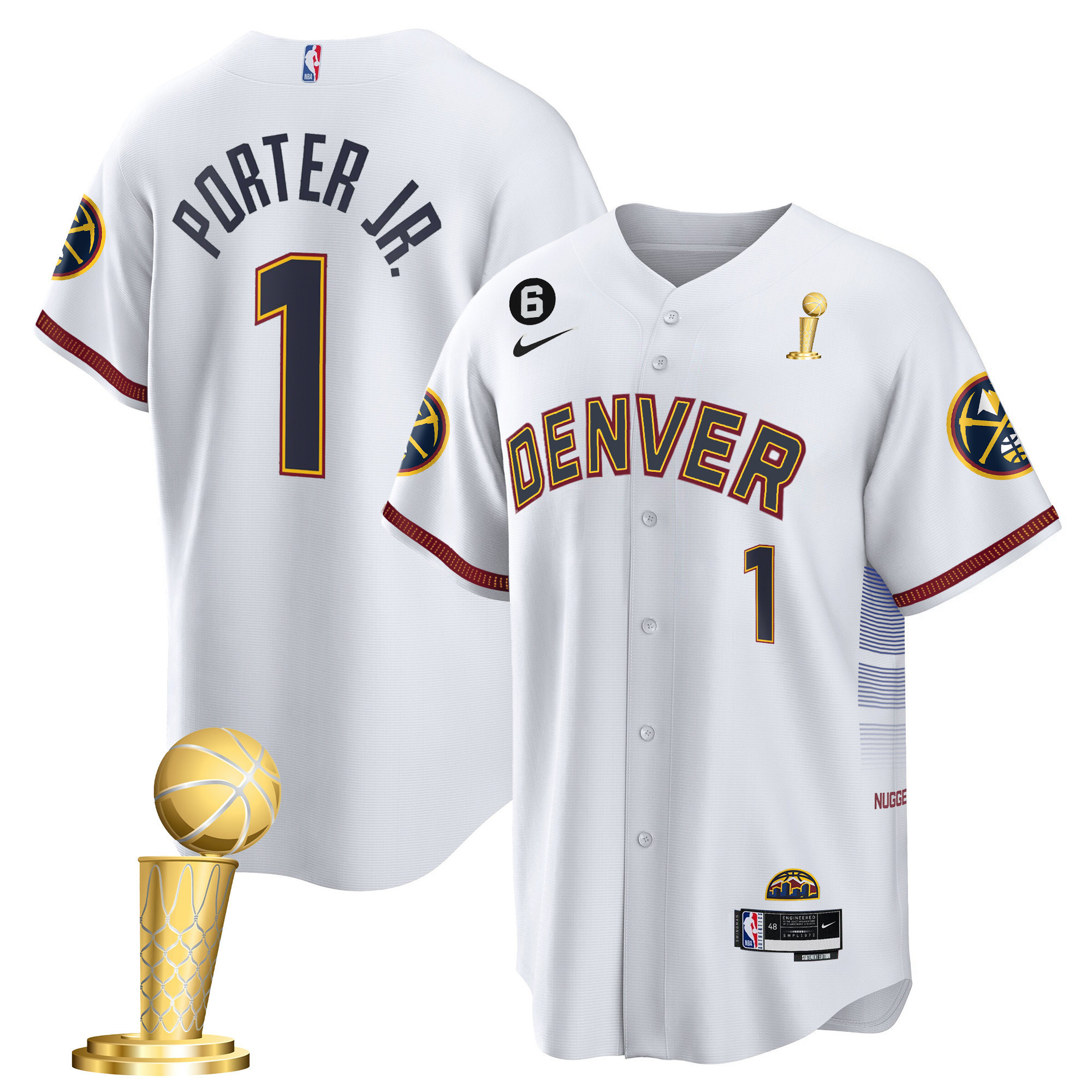 Porter Jr. Youth's Denver Nuggets 2023 Champions Cool Base City Jersey - All Stitched