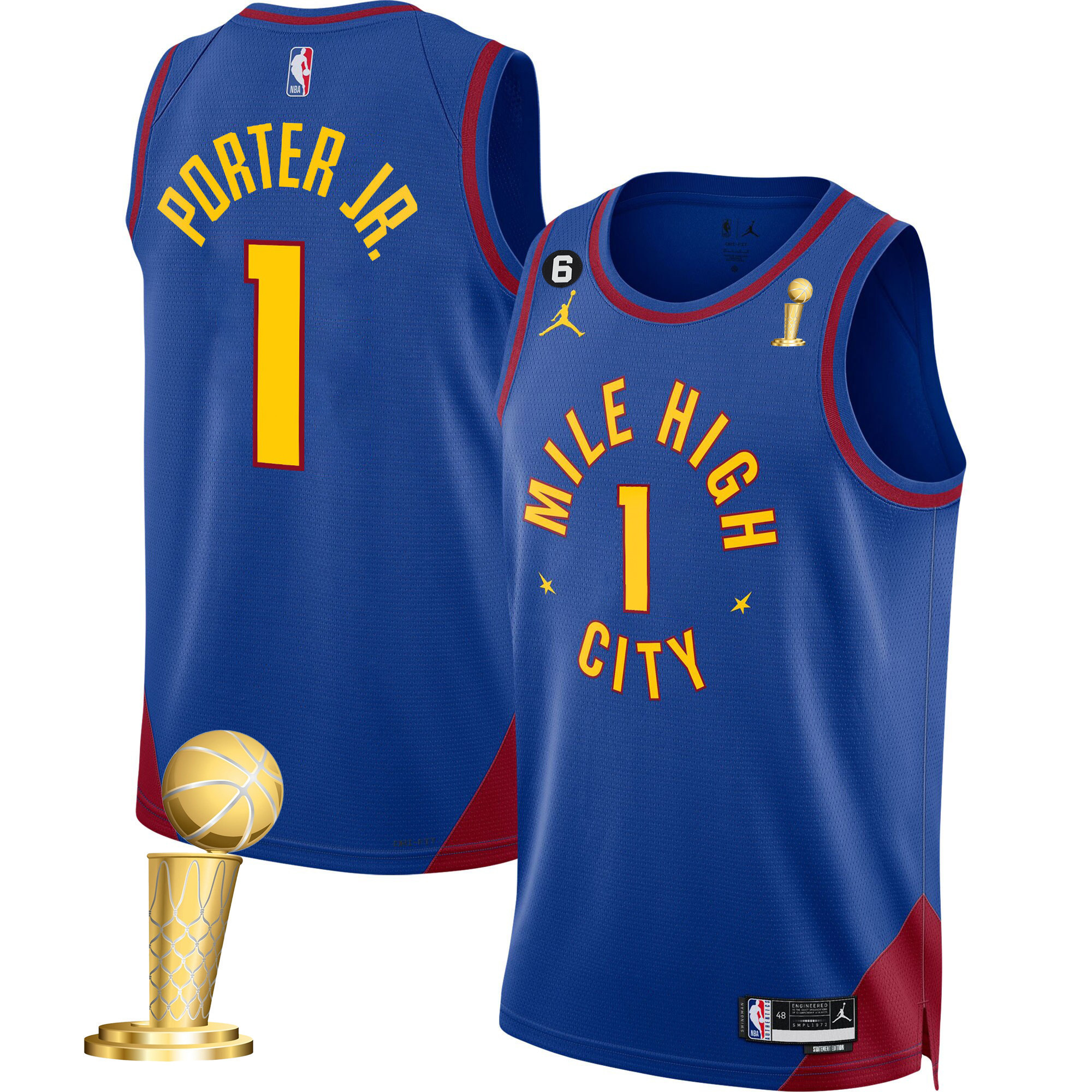 Porter Jr. Youth's Denver Nuggets 2023 Champions Statement Jersey Collection - All Stitched