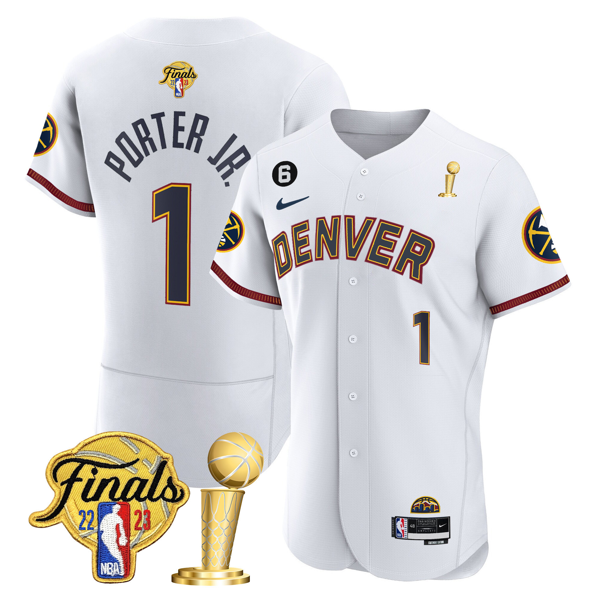 Porter Jr. Youth's Denver Nuggets 2023 Finals & Champions Flex Base City Jersey - All Stitched