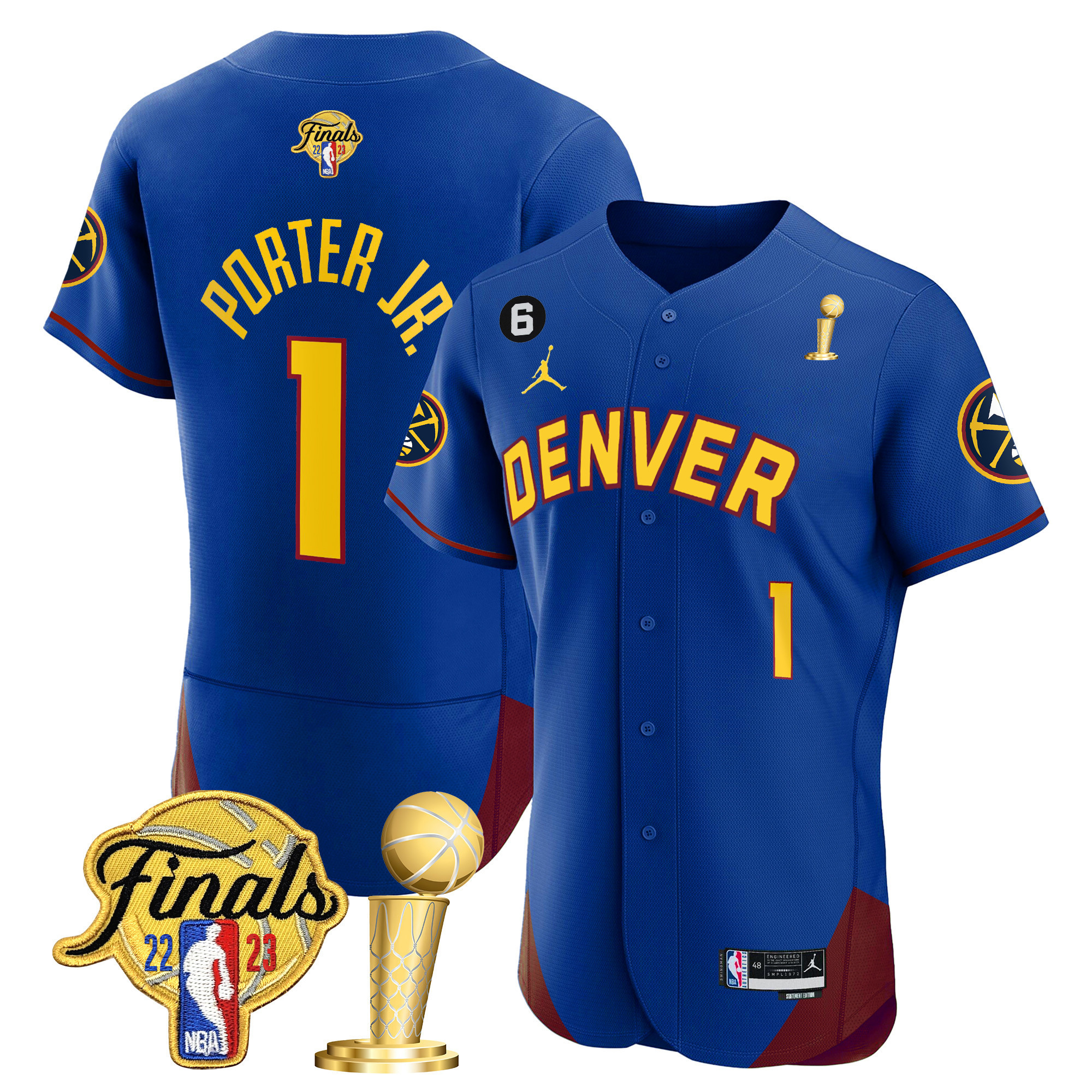 Porter Jr. Youth's Denver Nuggets 2023 Finals & Champions Flex Base Statement Jersey - All Stitched