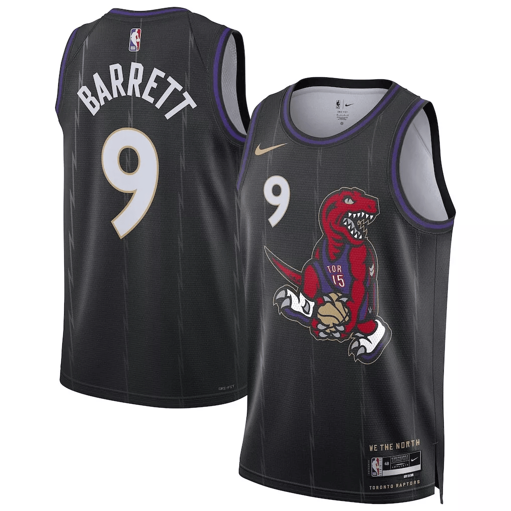 RJ Barrett Toronto Raptors City Edition Swingman Men Jersey 2024-2025 - All Stitched