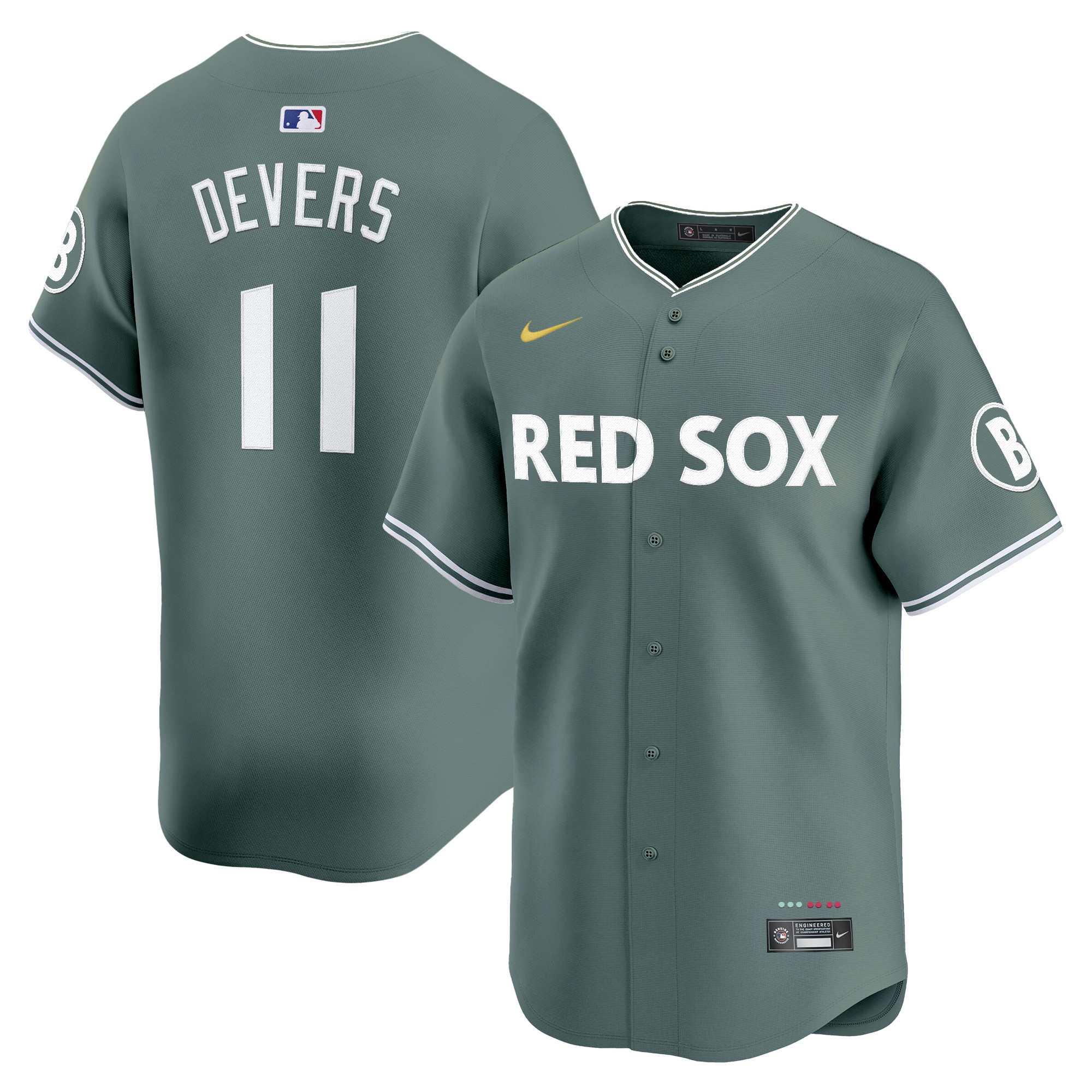 Rafael Devers Men's Boston Red Sox 2025 City Connect Vapor Premier Limited Green Jersey - All Stitched