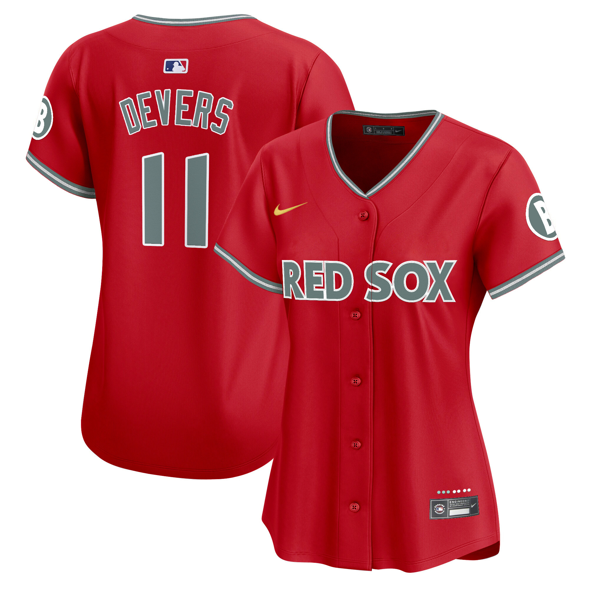 Rafael Devers Women's Boston Red Sox 2025 City Connect Vapor Premier Limited Red Jersey - All Stitched