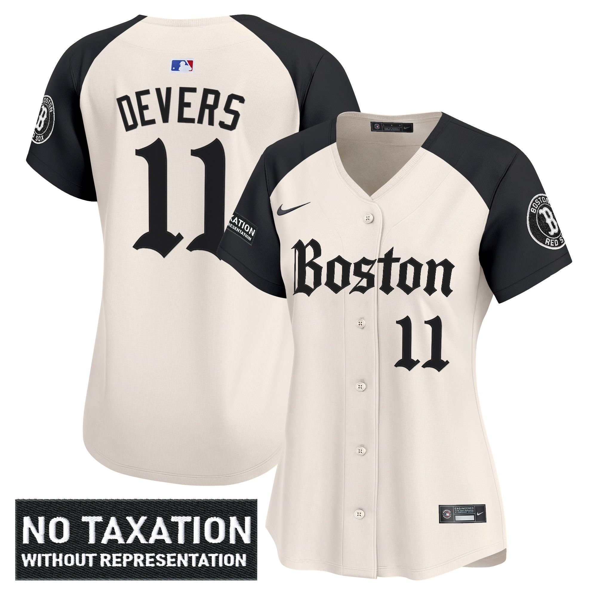 Rafael Devers Women's Boston Red Sox Retro Newspaper Edition Vapor Premier Limited Alternate Jersey - All Stitched