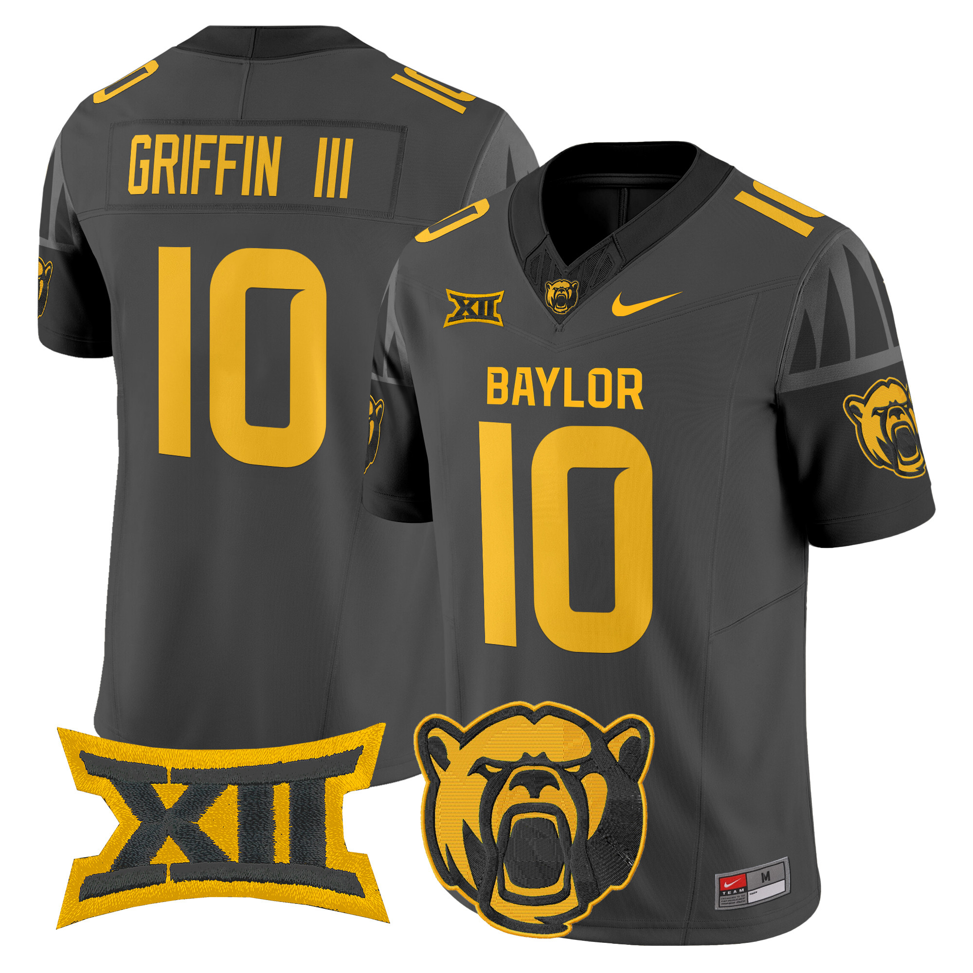 Robert Griffin III Men's Baylor Bears 2025 Vapor Limited Black Jersey V2 - All Stitched