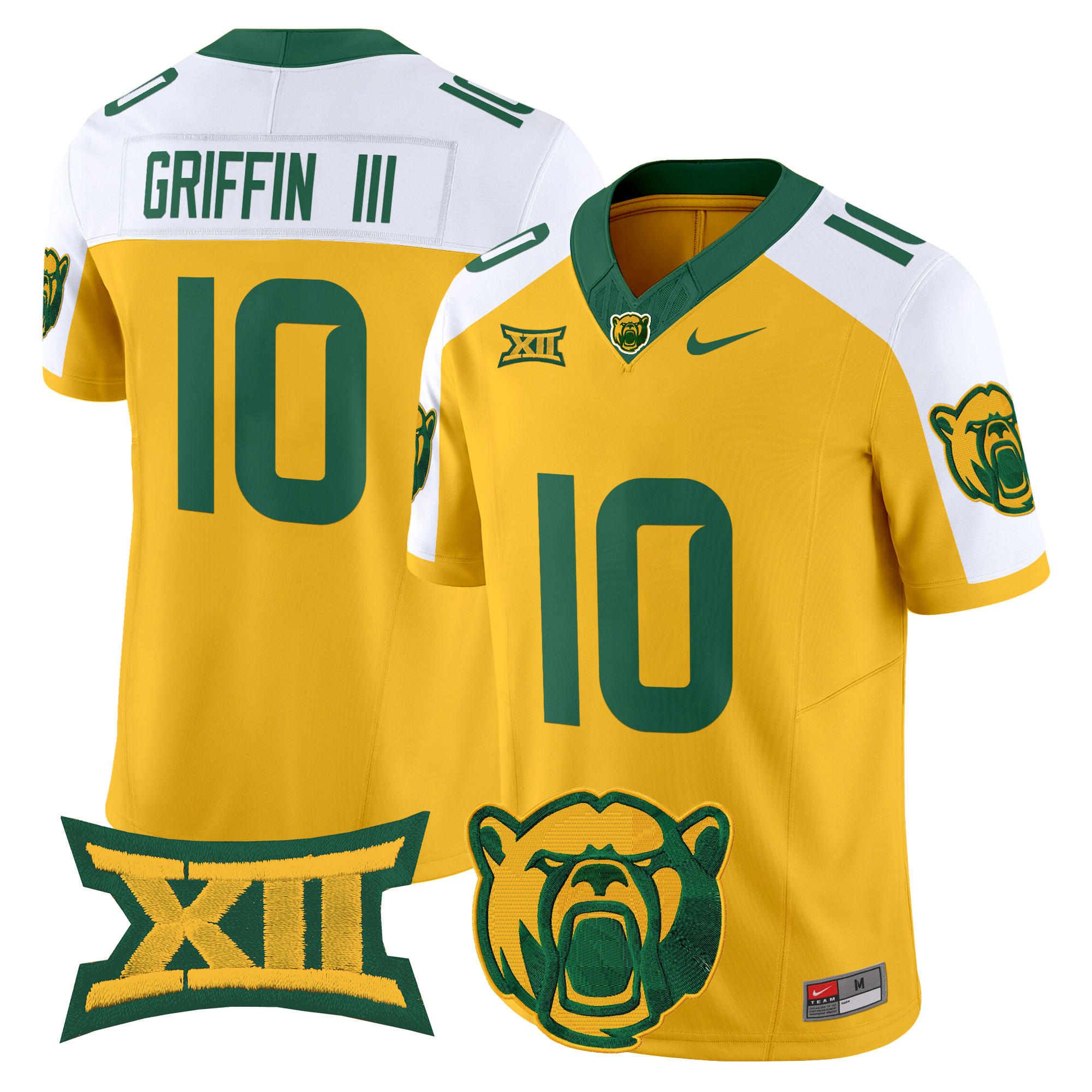 Robert Griffin III Men's Baylor Bears 2025 Vapor Limited Gold Alternate Jersey - All Stitched