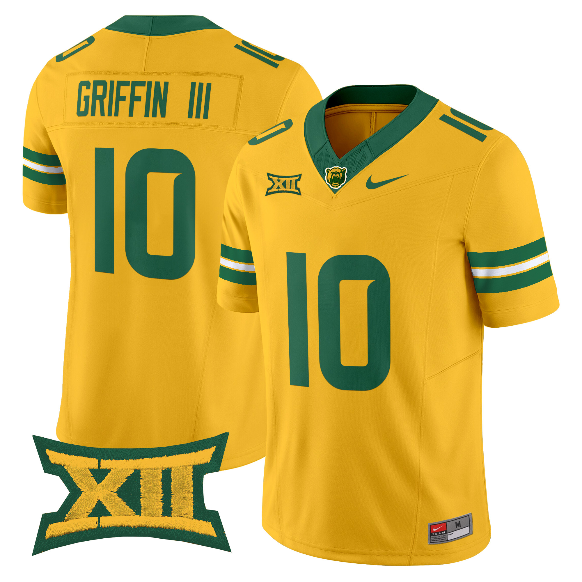 Robert Griffin III Men's Baylor Bears 2025 Vapor Limited Gold Jersey - All Stitched