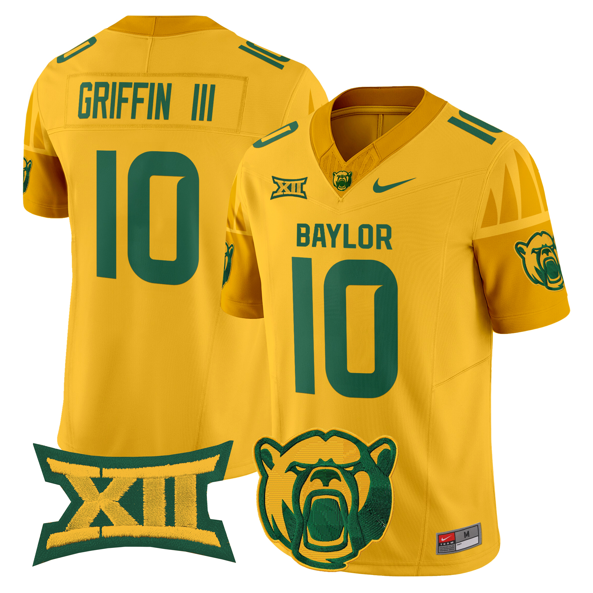 Robert Griffin III Men's Baylor Bears 2025 Vapor Limited Gold Jersey V2 - All Stitched