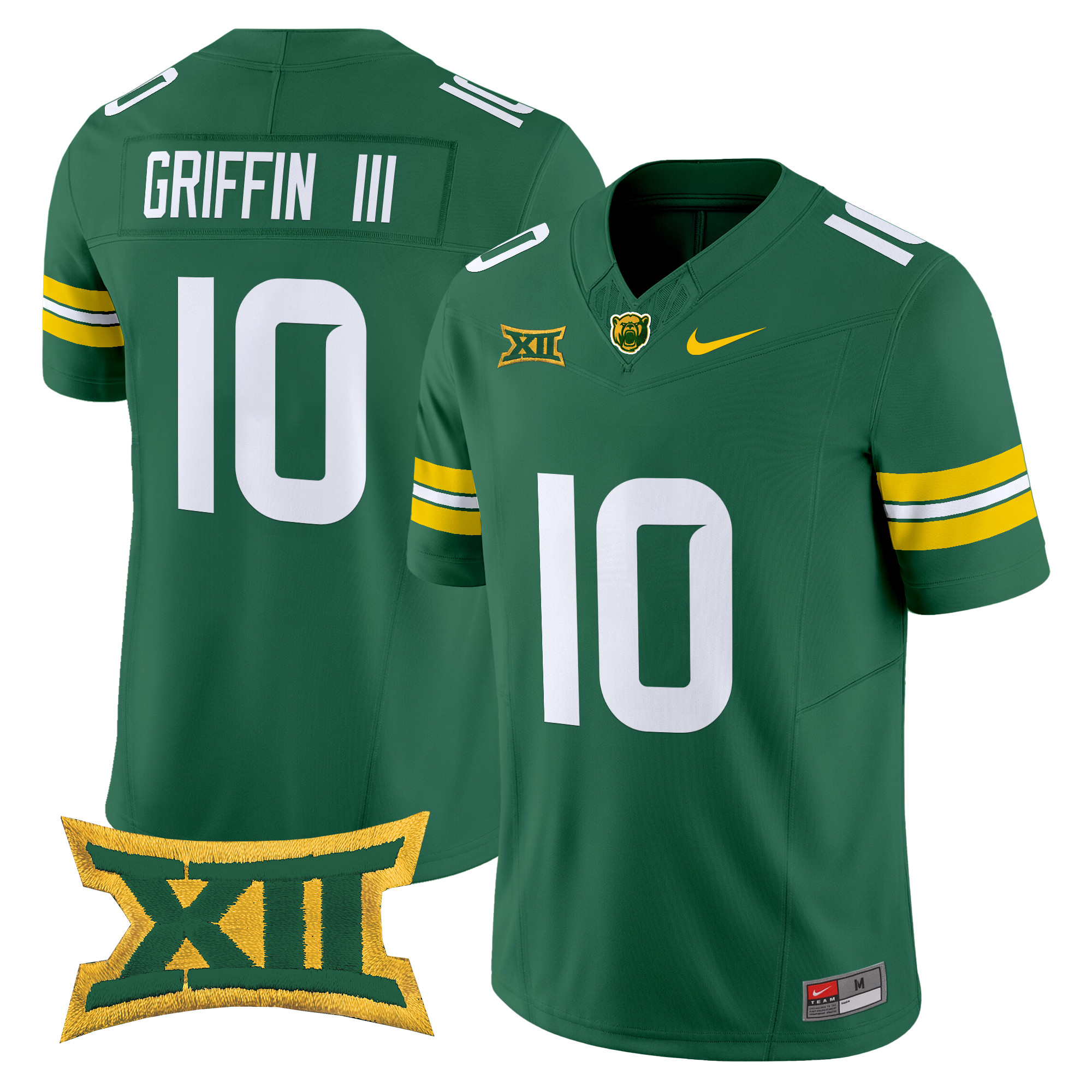 Robert Griffin III Men's Baylor Bears 2025 Vapor Limited Green Jersey - All Stitched