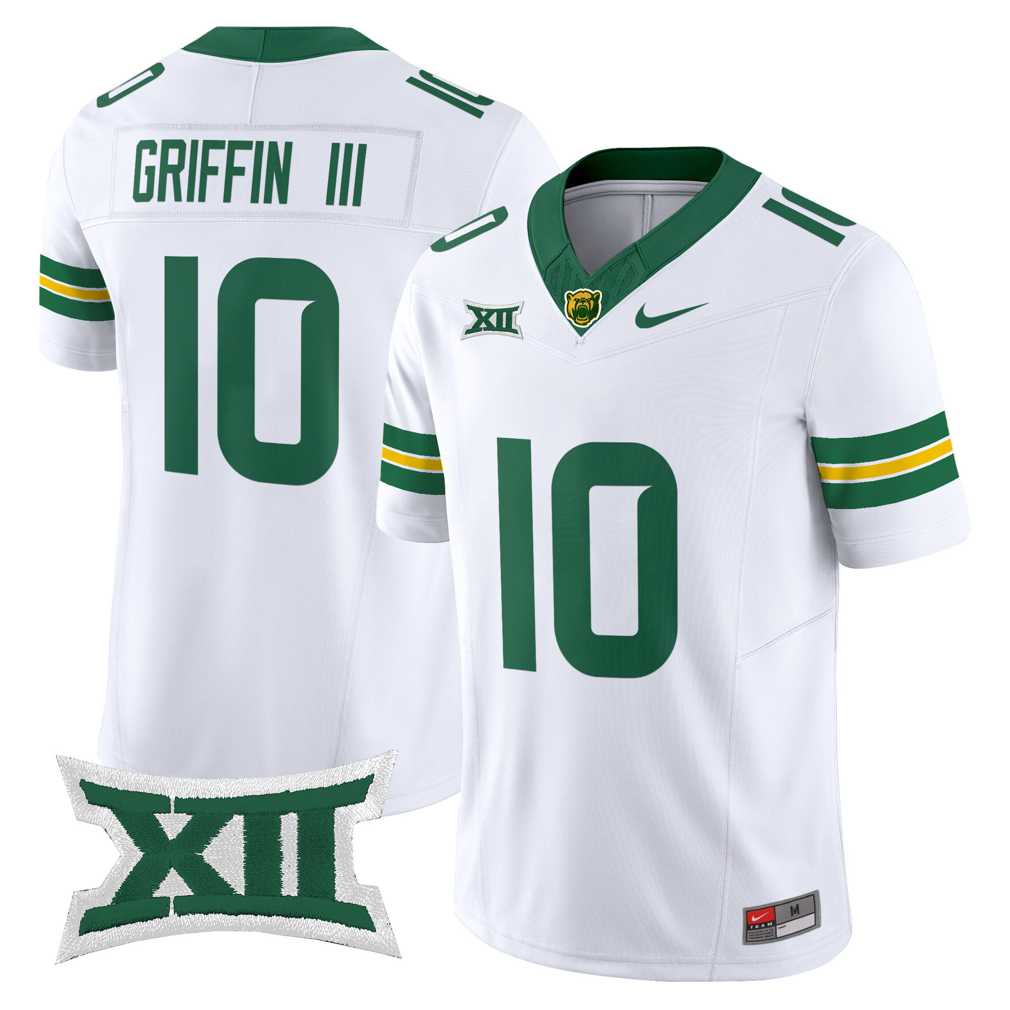 Robert Griffin III Men's Baylor Bears 2025 Vapor Limited White Jersey - All Stitched