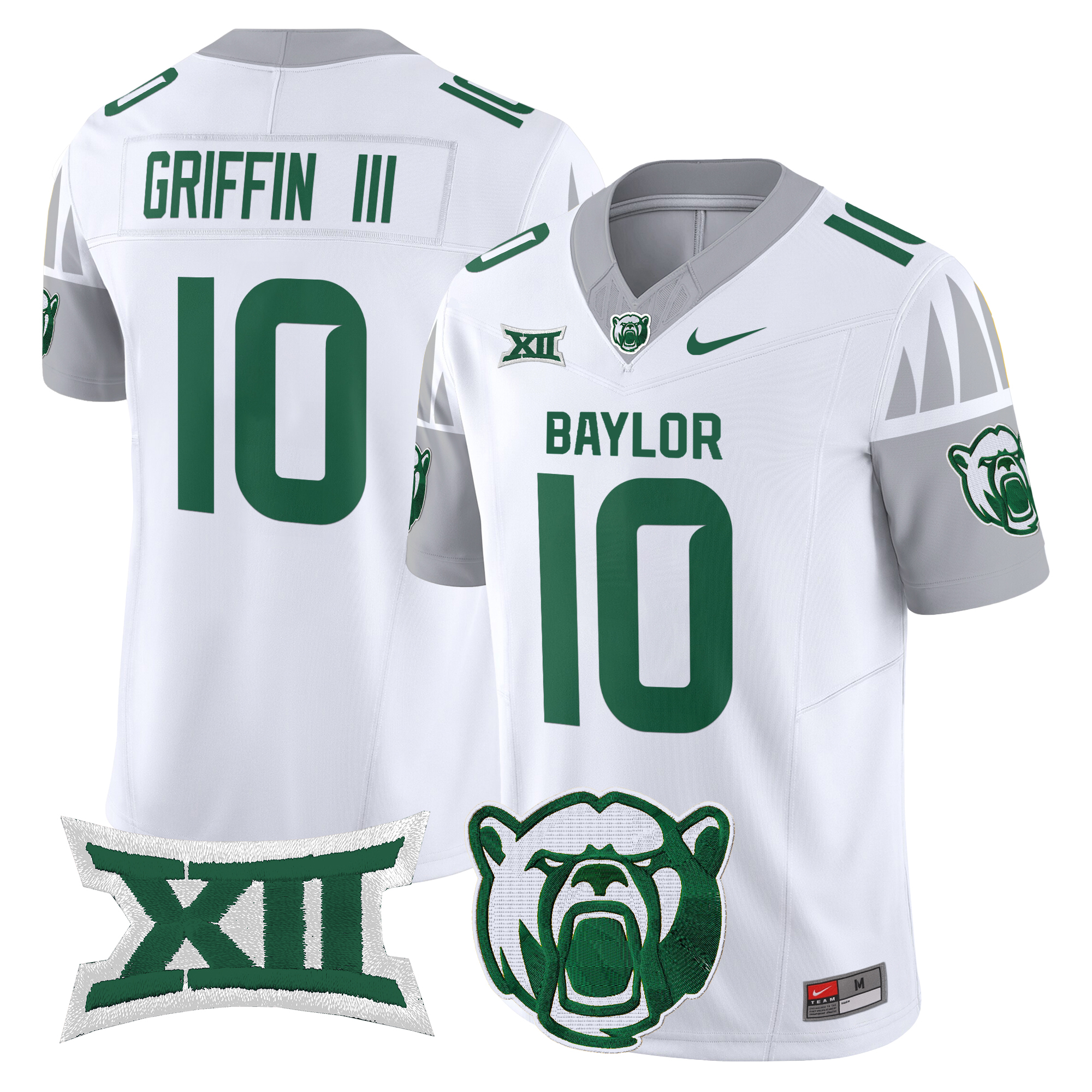 Robert Griffin III Men's Baylor Bears 2025 Vapor Limited White Jersey V2 - All Stitched
