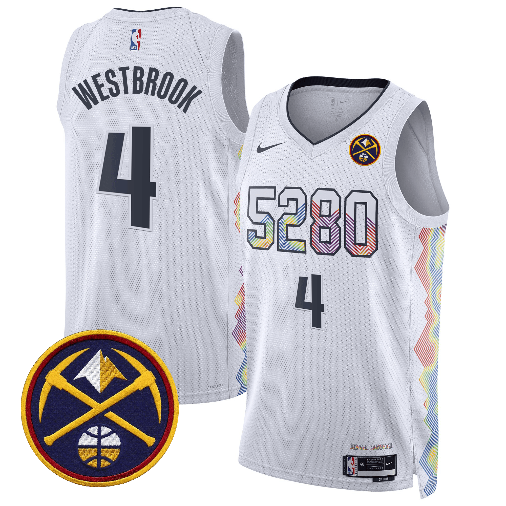 Russell Westbrook Men's Denver Nuggets Swingman 24/25 City Jersey - All Stitched