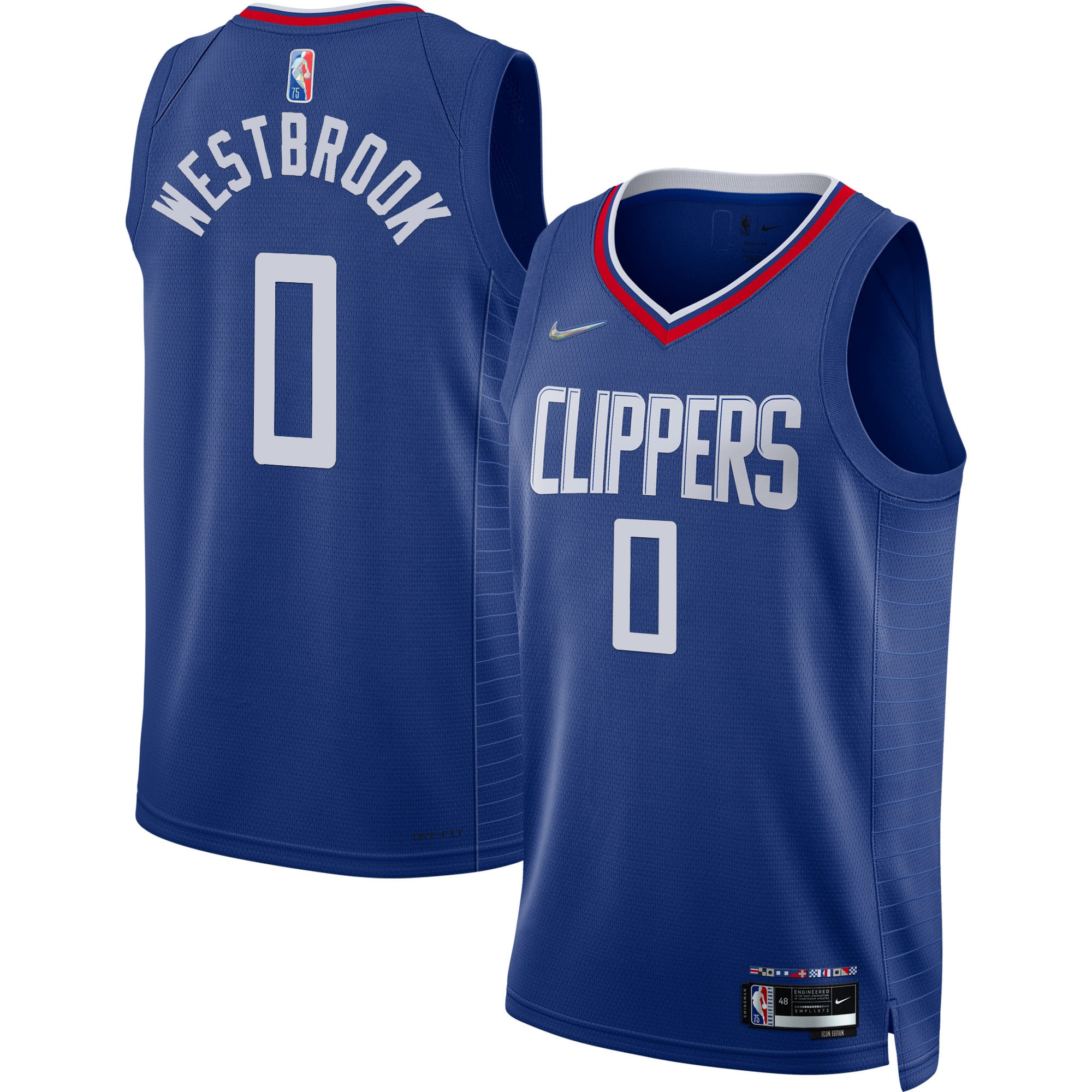 Russell Westbrook Men's Los Angeles Clippers Swingman Icon Jersey - All Stitched