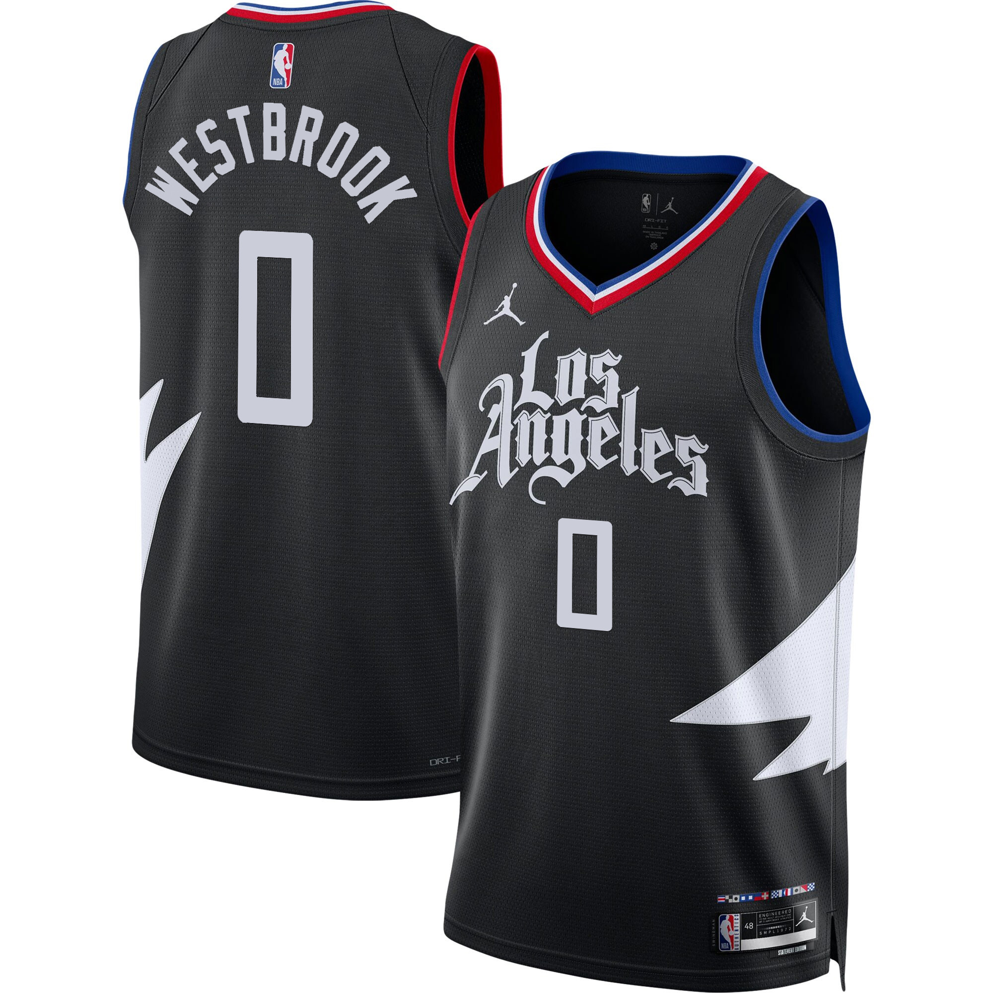 Russell Westbrook Men's Los Angeles Clippers Swingman Statement Jersey - All Stitched