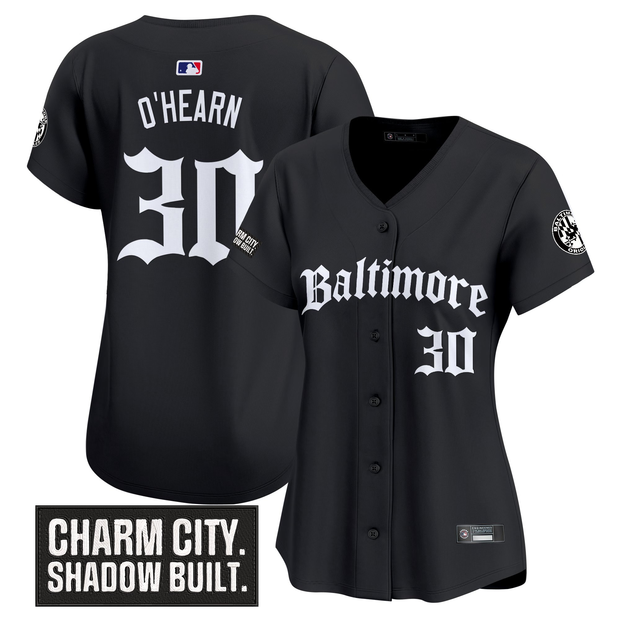 Ryan OHearn Women's Baltimore Orioles Gothic Harbor Edition Vapor Premier Limited Black Jersey - All Stitched