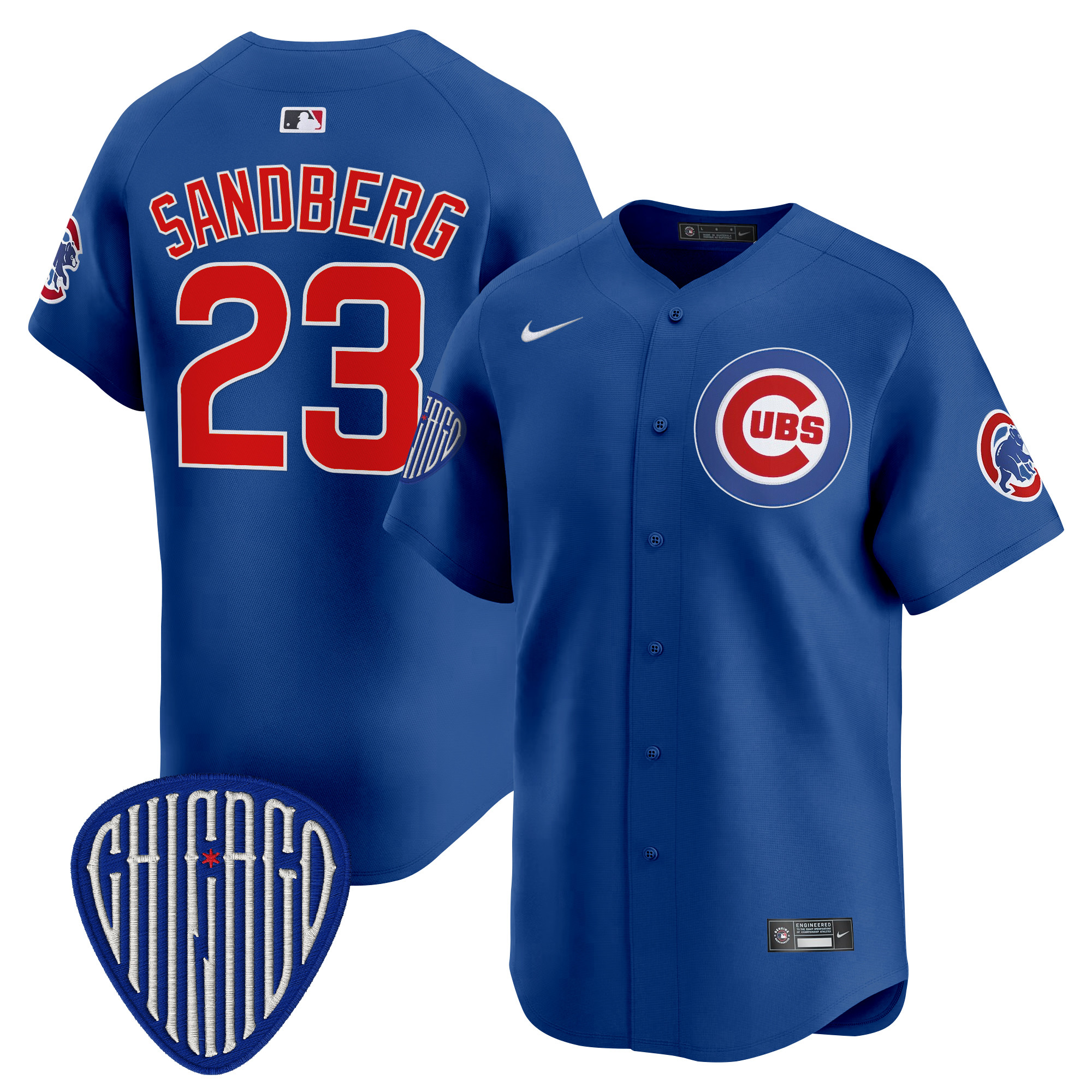 Ryne Sandberg Men's Chicago Cubs 2025 Vapor Premier Limited Royal Jersey - All Stitched