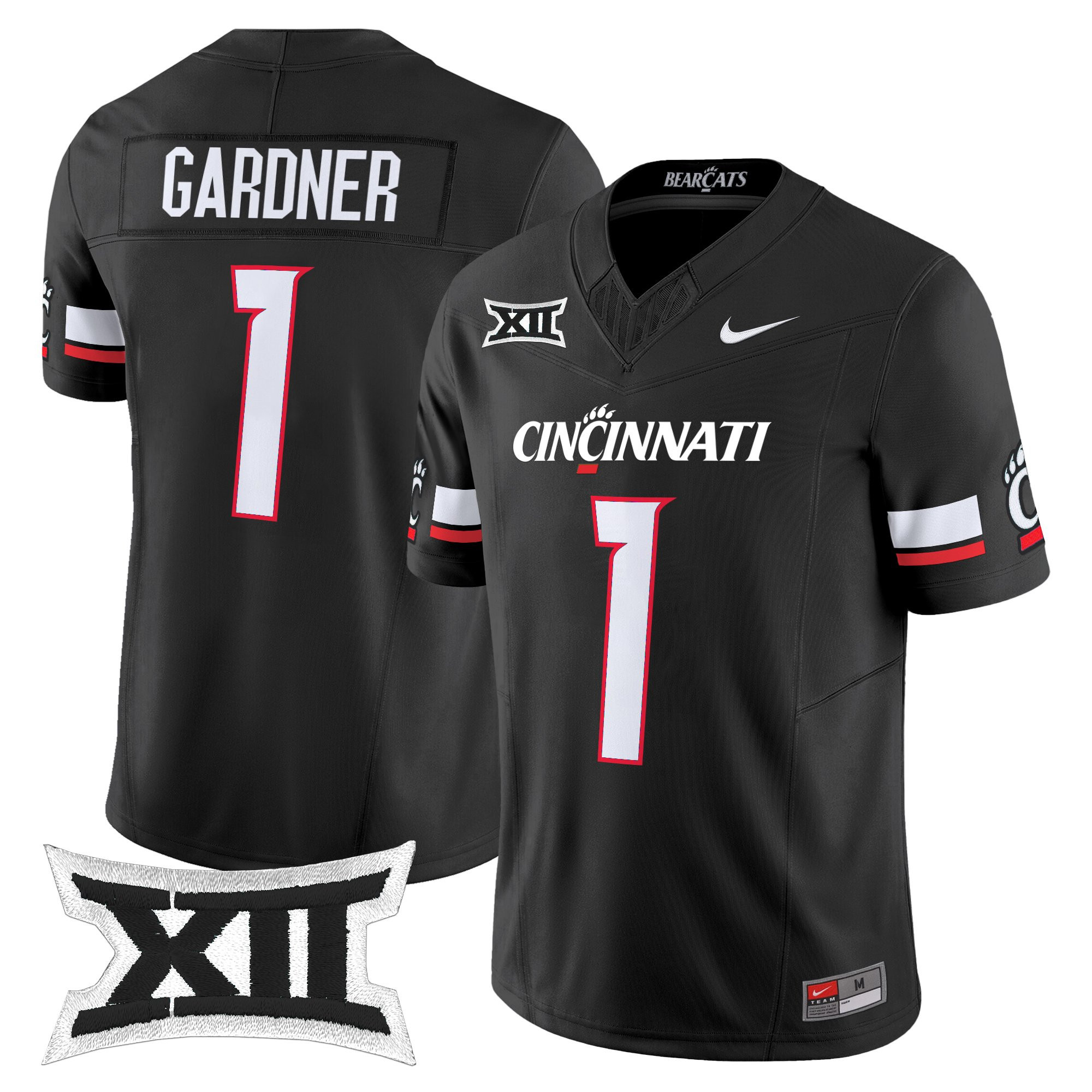 Sauce Gardner Men's Cincinnati Bearcats 2025 Vapor Limited Black Jersey - All Stitched