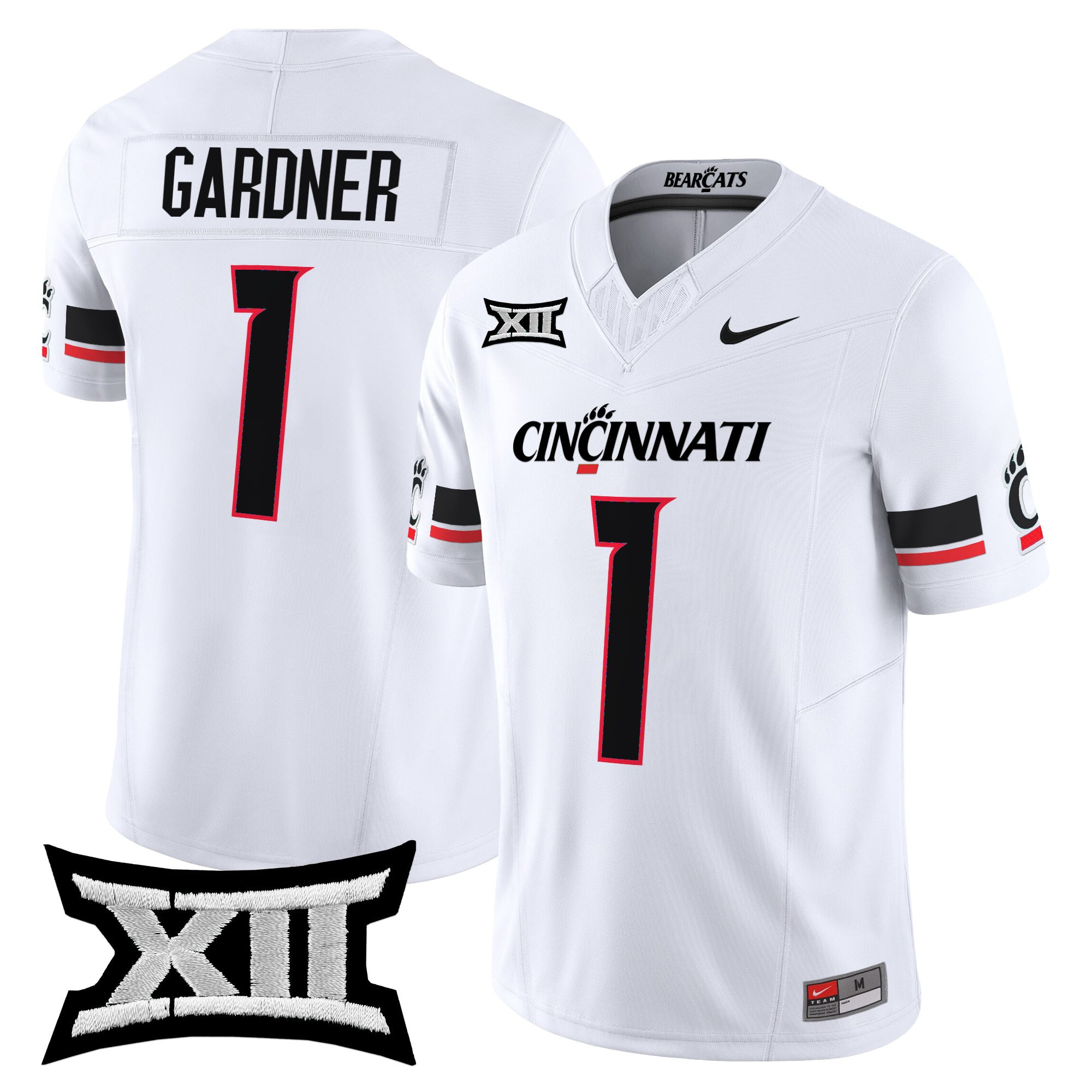 Sauce Gardner Men's Cincinnati Bearcats 2025 Vapor Limited White Jersey - All Stitched