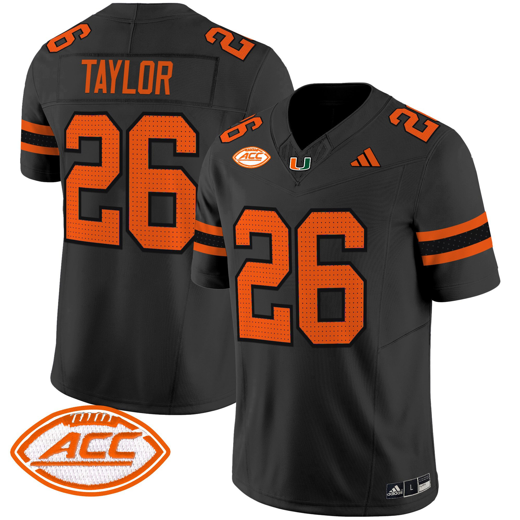 Sean Taylor Men's Miami Hurricanes 2025 Vapor Limited Black Jersey - All Stitched