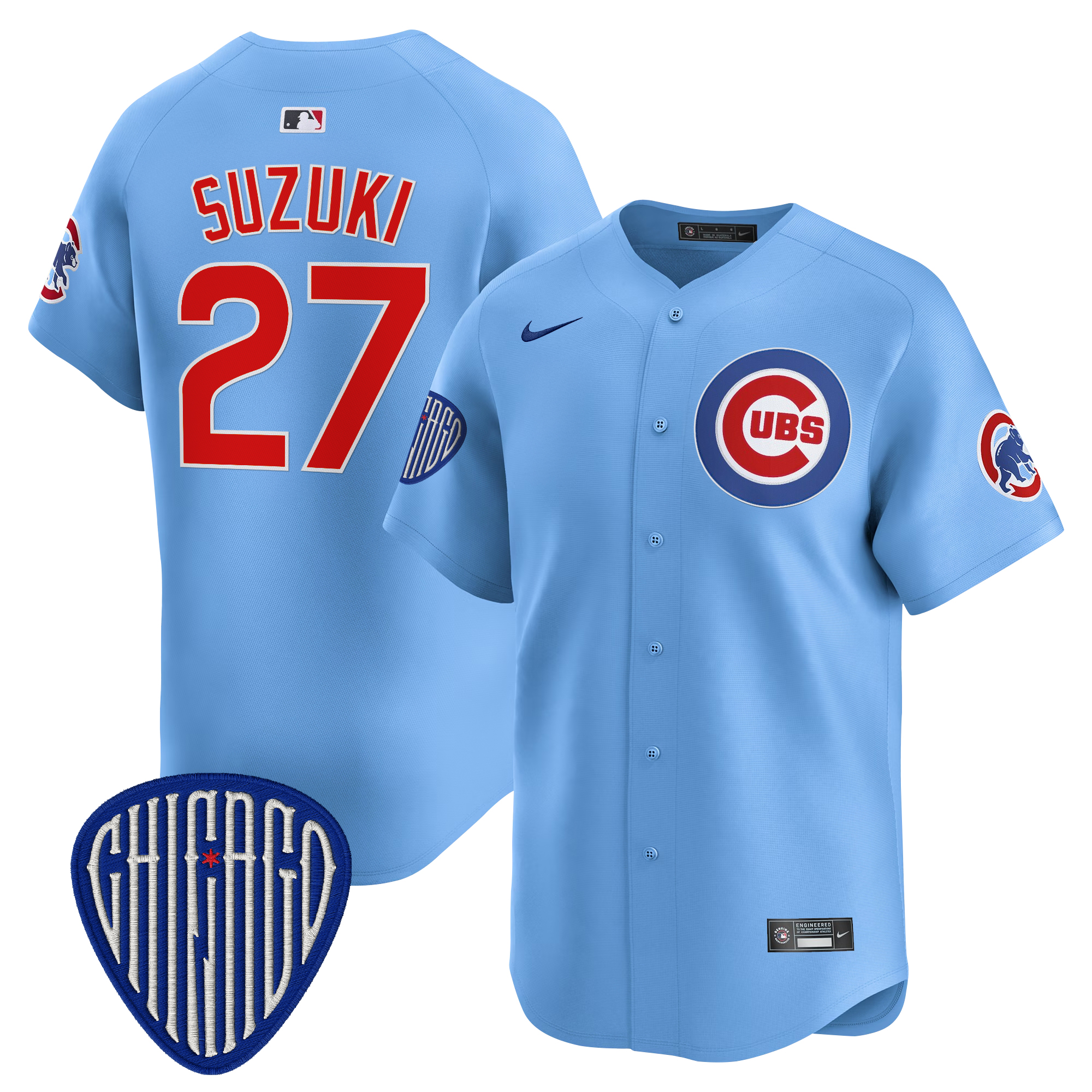 Seiya Suzuki Men's Chicago Cubs 2025 Vapor Premier Limited Blue Jersey - All Stitched