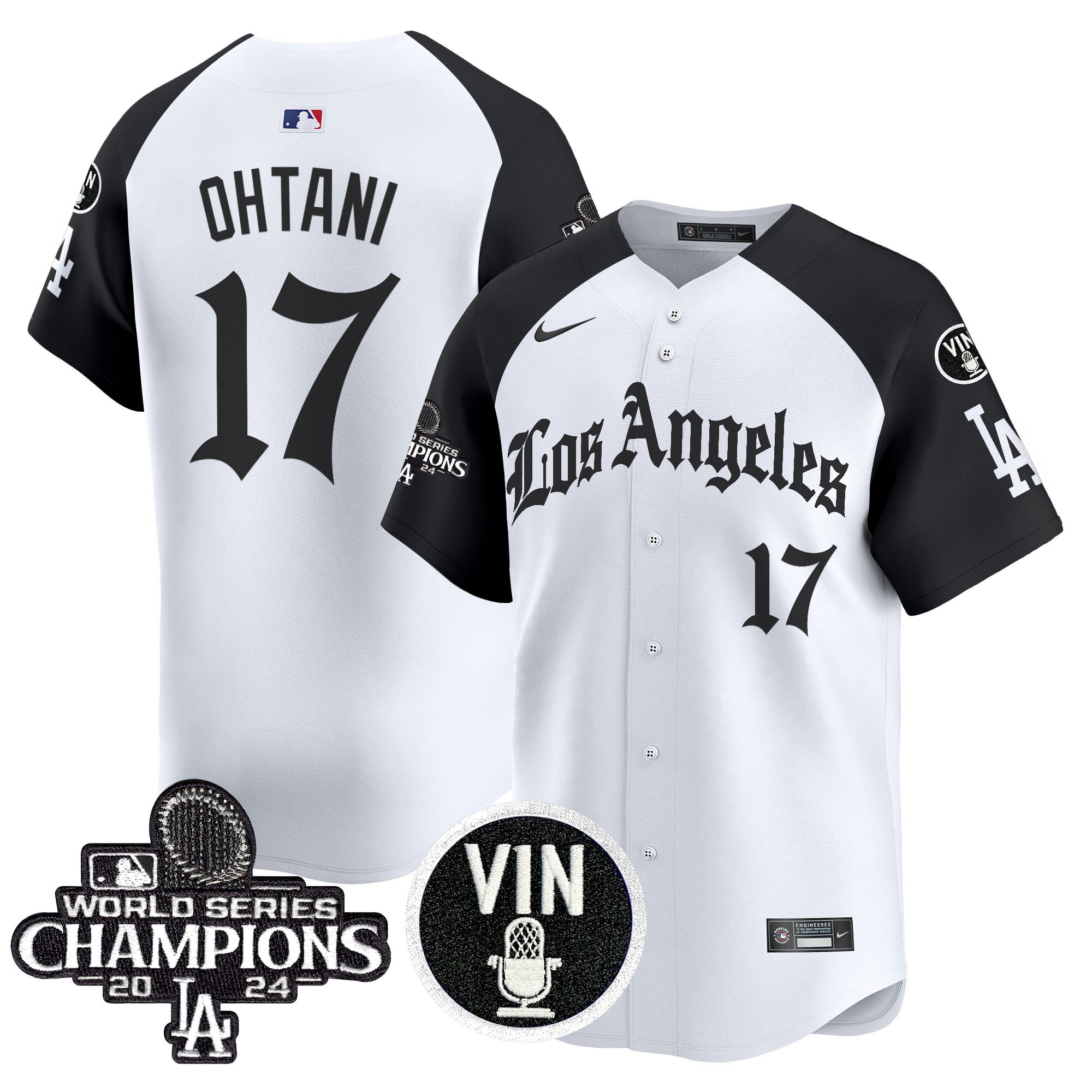 Shohei Ohtani Men's Los Angeles Dodgers 2025 LA Gothic Style Vapor Premier Limited Alternate Jersey - All Stitched
