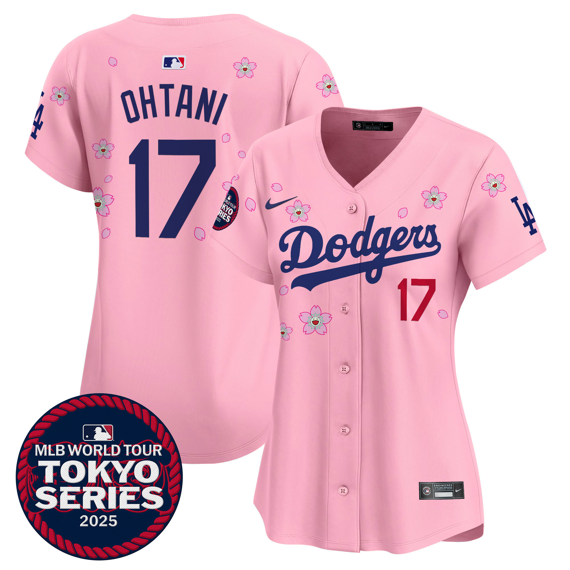 Shohei Ohtani Women's Los Angeles Dodgers Tokyo Series 2025 Vapor Premier Limited Cherry Blossom Jersey - Stitched