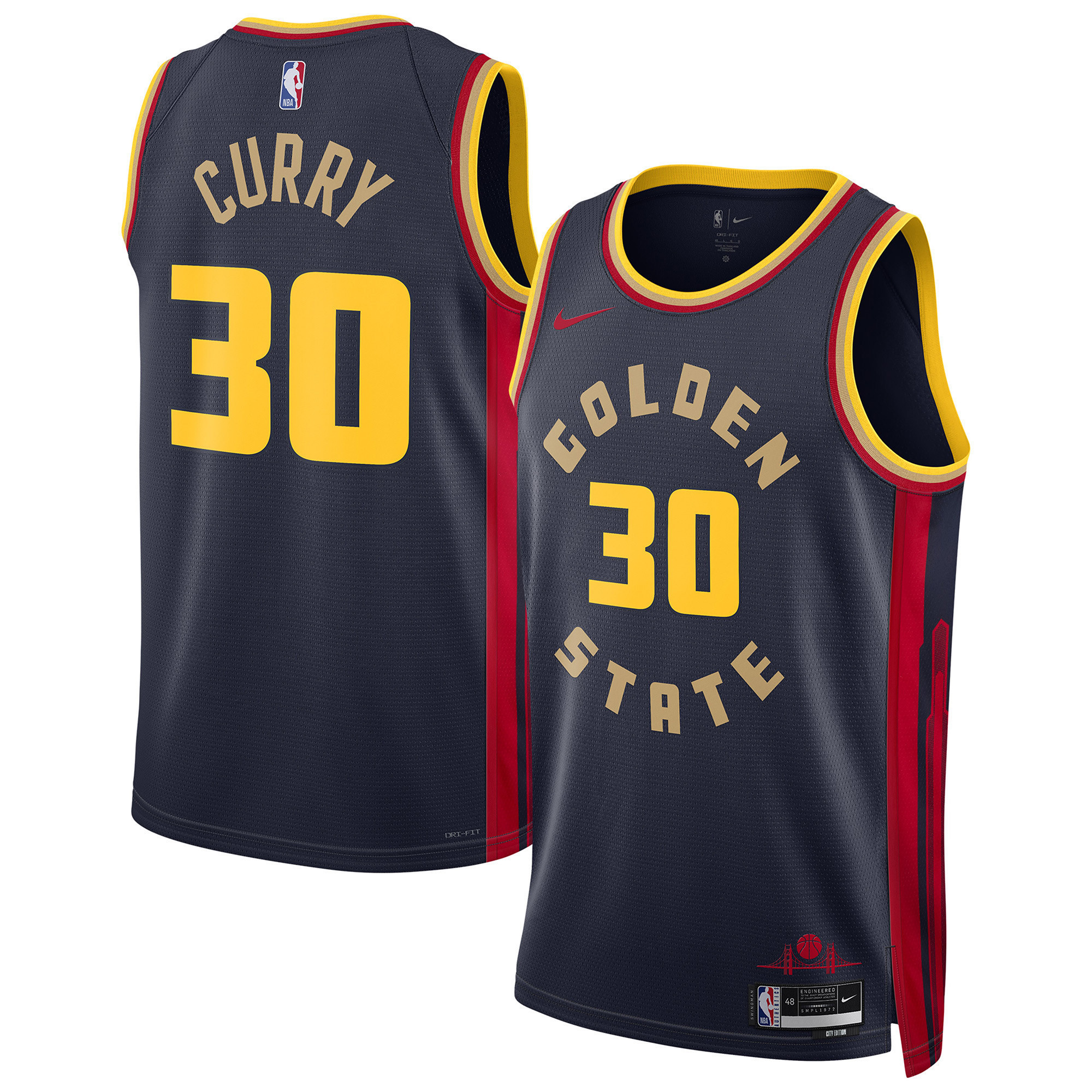 Stephen Curry Men's Golden State Warriors 2025 Swingman 24/25 City Jersey - All Stitched