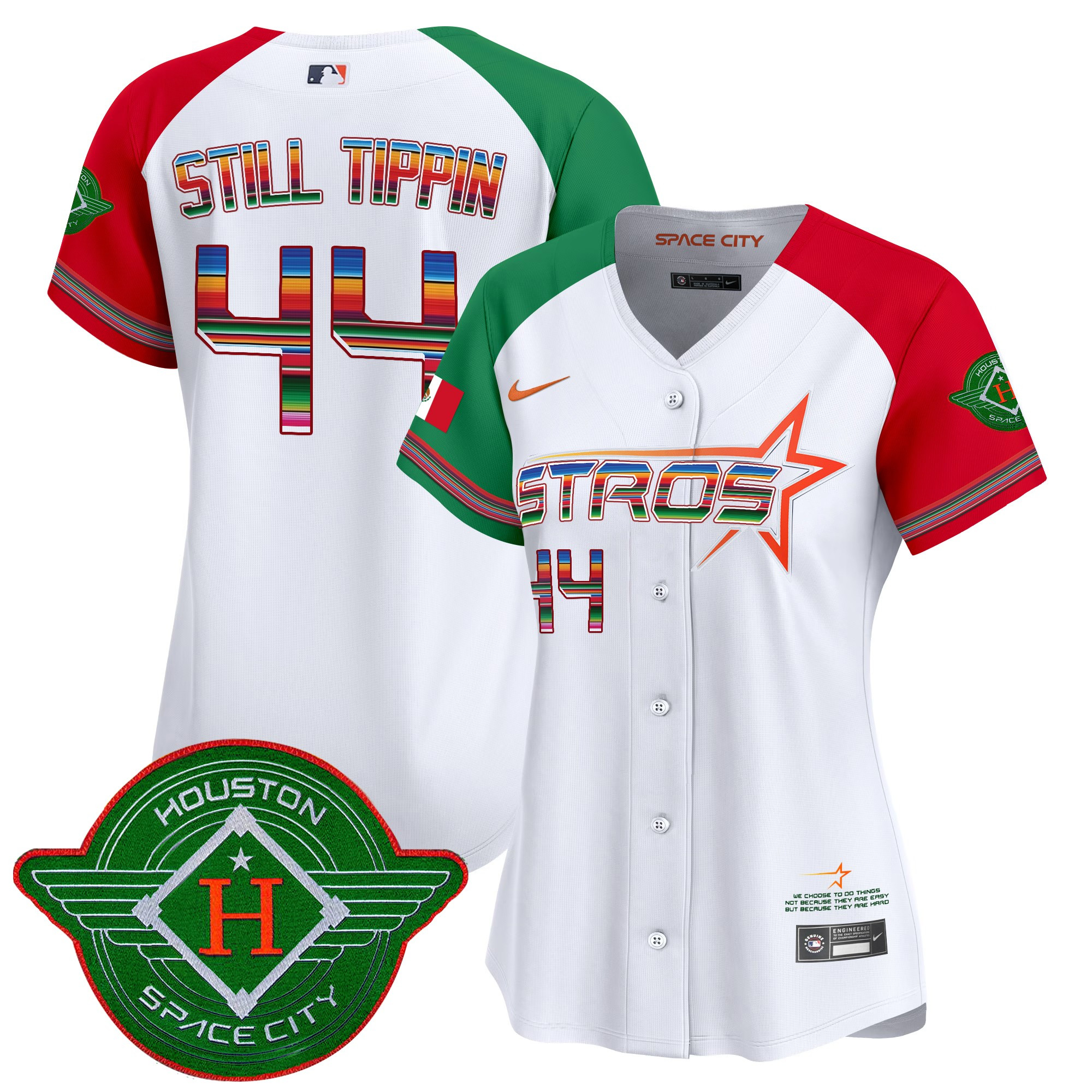 Still Tippin Women's Houston Astros 2025 City Connect Mexico Vapor Premier Limited Alternate Jersey - All Stitched