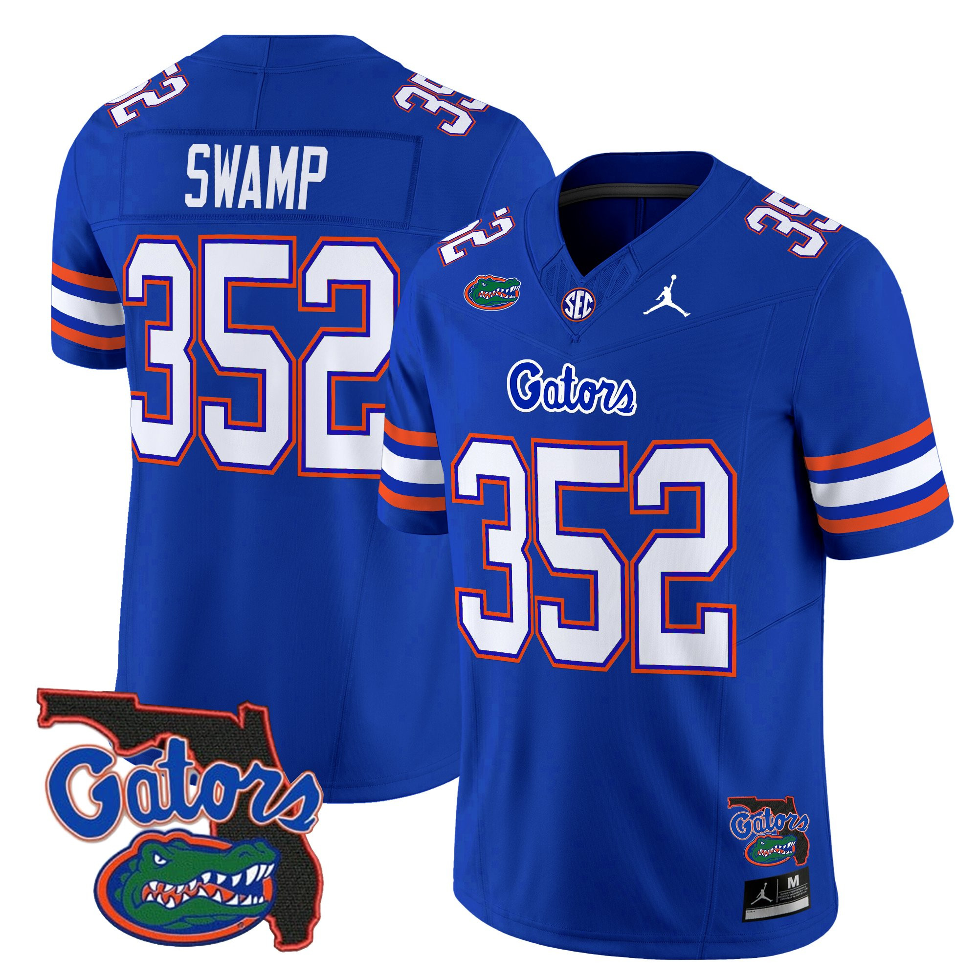 Swamp 352 Men's Florida Gators 2025 Florida Patch Vapor Limited Royal Jersey - All Stitched