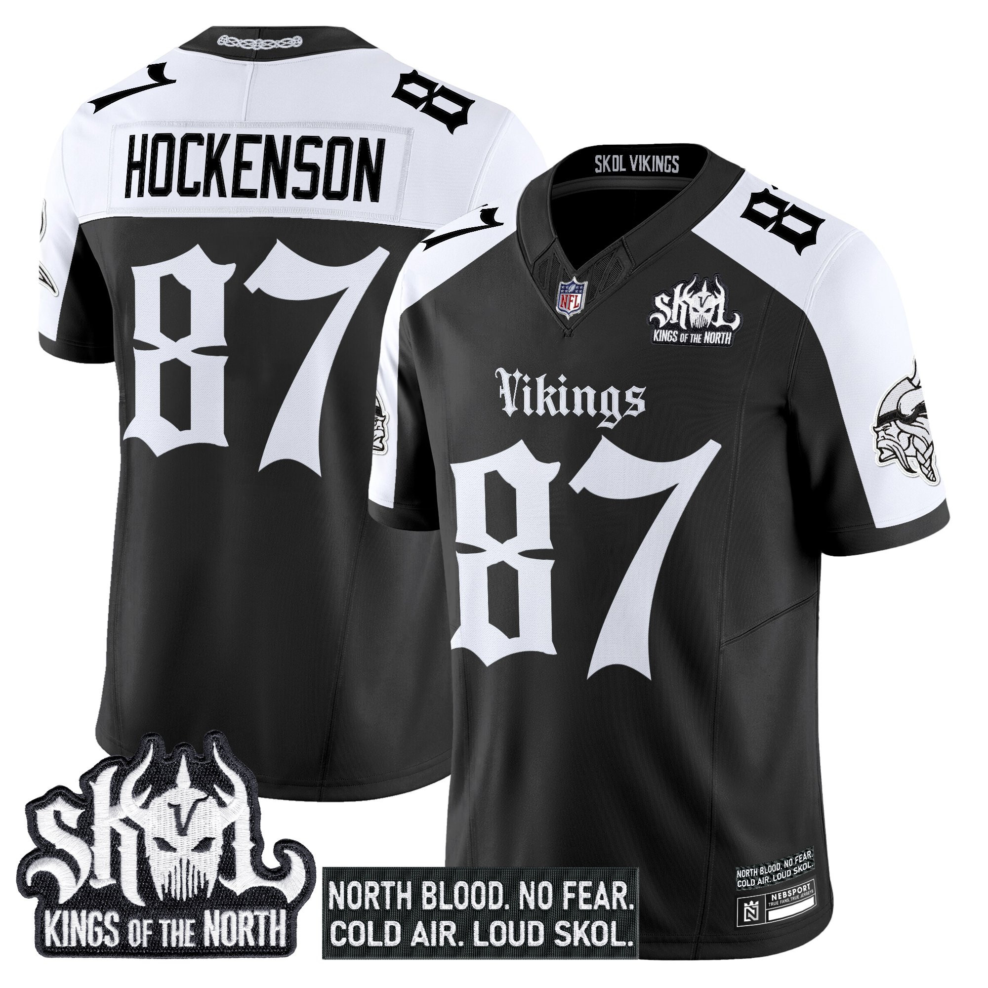 T.J.Hockenson Men's Minnesota Vikings Gothic Norseblood Edition Vapor Limited Alternate Jersey - All Stitched
