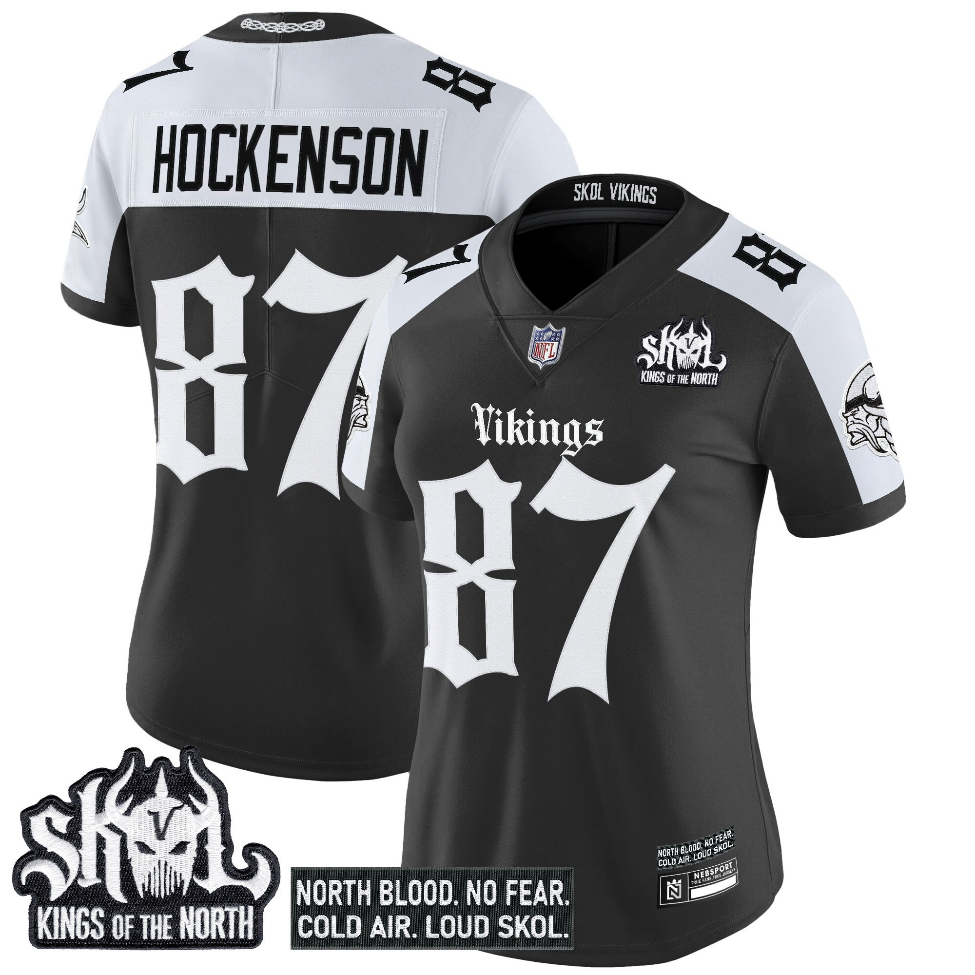 T.J.Hockenson Women's Minnesota Vikings Gothic Norseblood Edition Vapor Limited Alternate Jersey - All Stitched