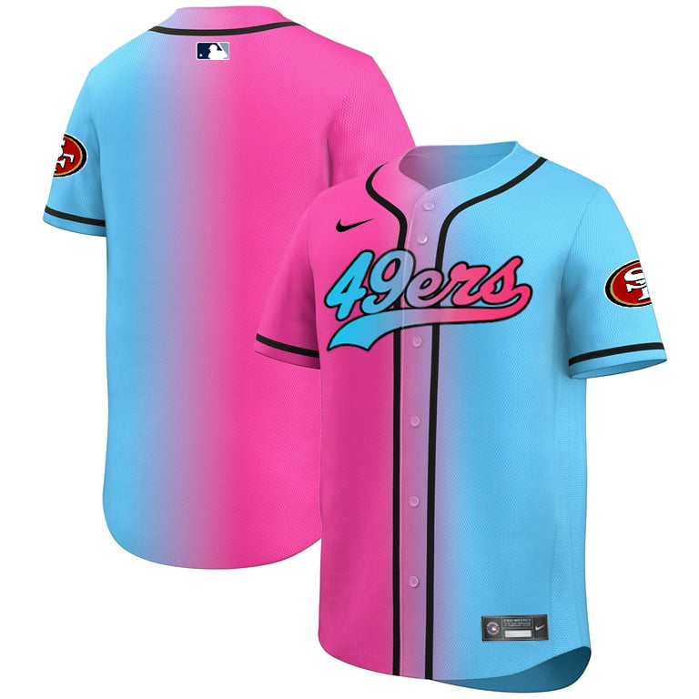 TEAM San Francisco 49ers 2025 Gradient Pink-Blue Vapor Limited Men Jersey - All Stitched
