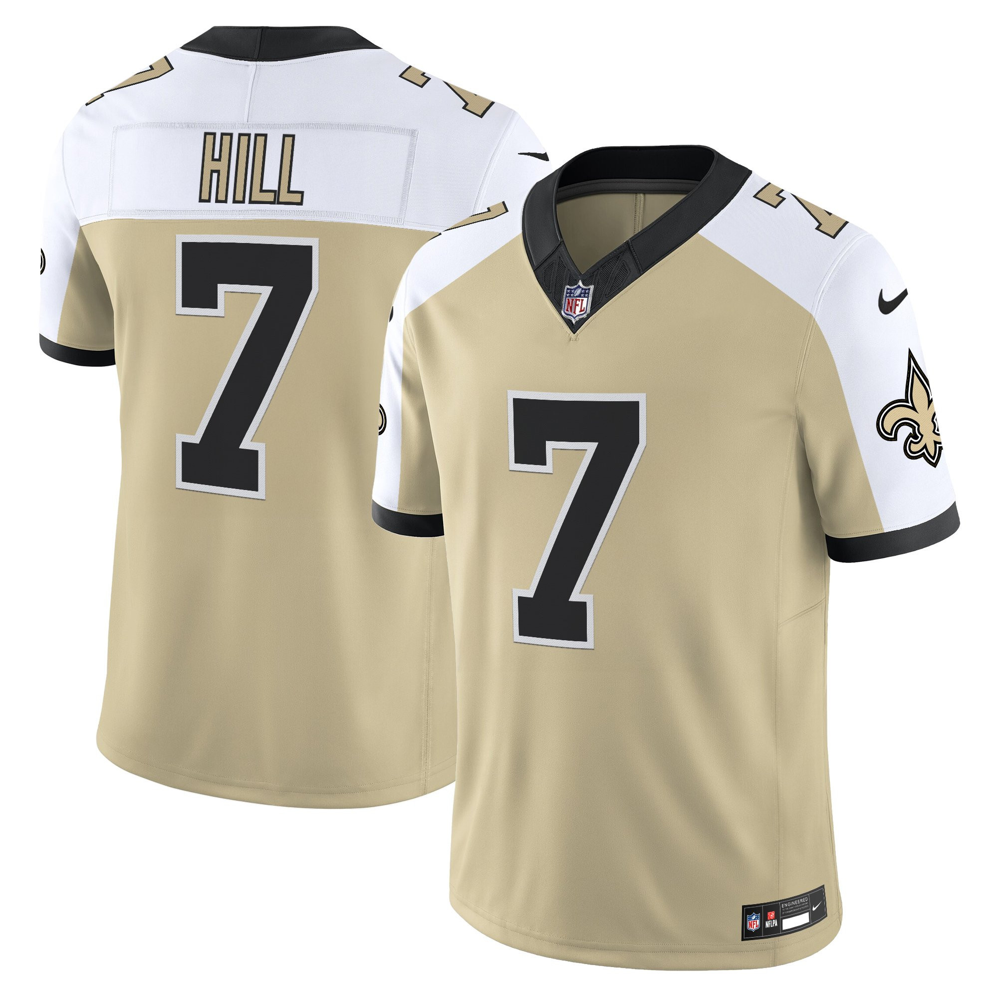 Taysom Hill Men's New Orleans Saints Gameday Golds Edition Vapor Gold Alternate Jersey - All Stitched