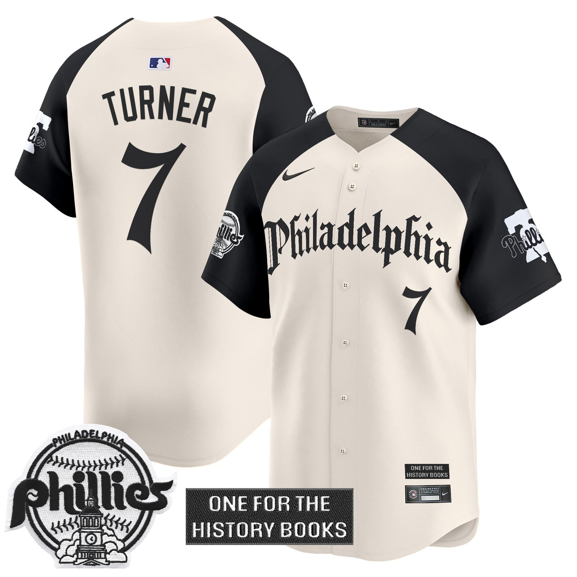 Trea Turner Men's Philadelphia Phillies Retro Newspaper Edition Vapor Premier Limited Alternate Jersey - All Stitched