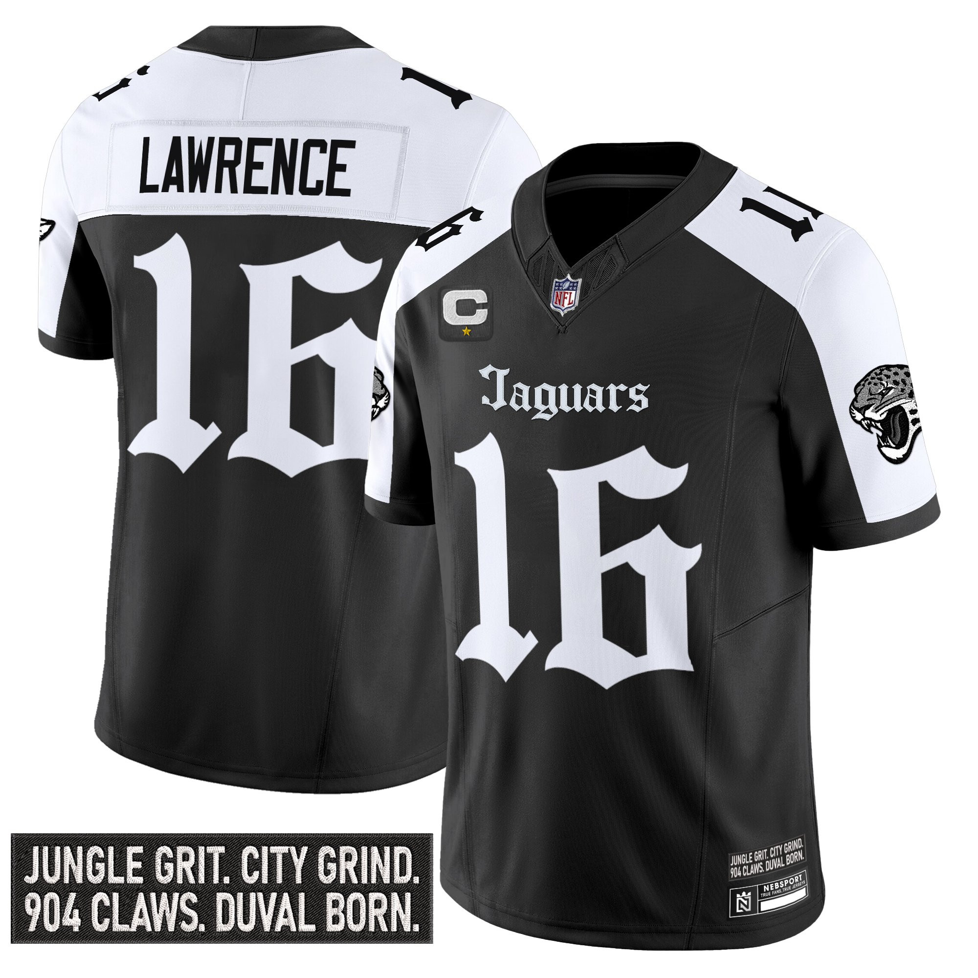 Trevor Lawrence Men's Jacksonville Jaguars Gothic Duvall Shadows Edition Vapor Alternate Jersey - All Stitched