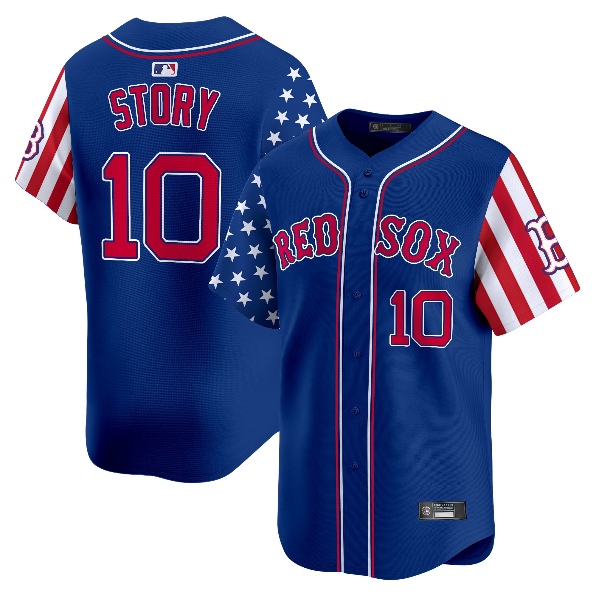 Trevor Story Men's Boston Red Sox 2025 Memorial Day Vapor Premier Limited Royal Jersey - All Stitched