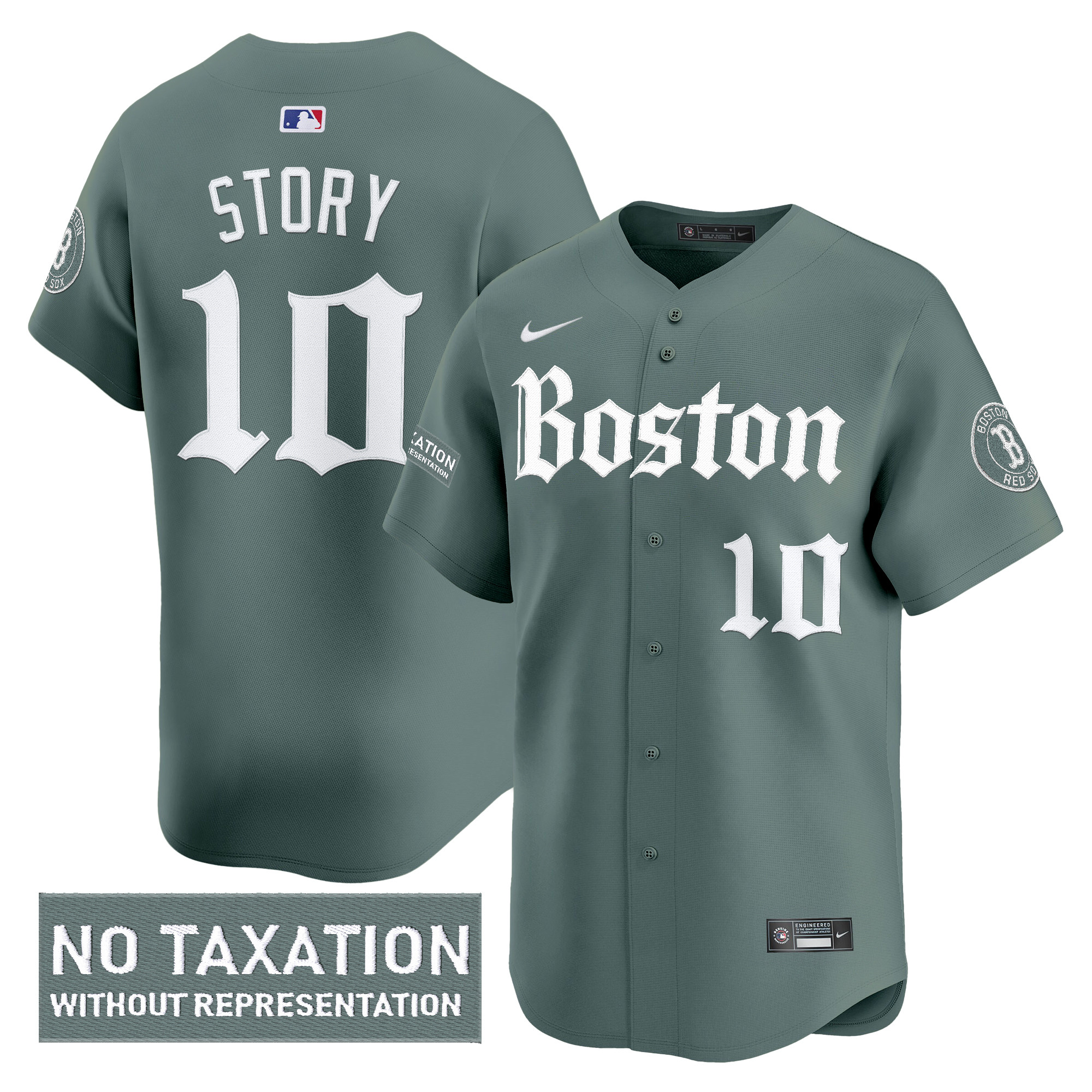 Trevor Story Men's Boston Red Sox Retro Newspaper Edition Vapor Premier Limited Green Monster Jersey - All Stitched