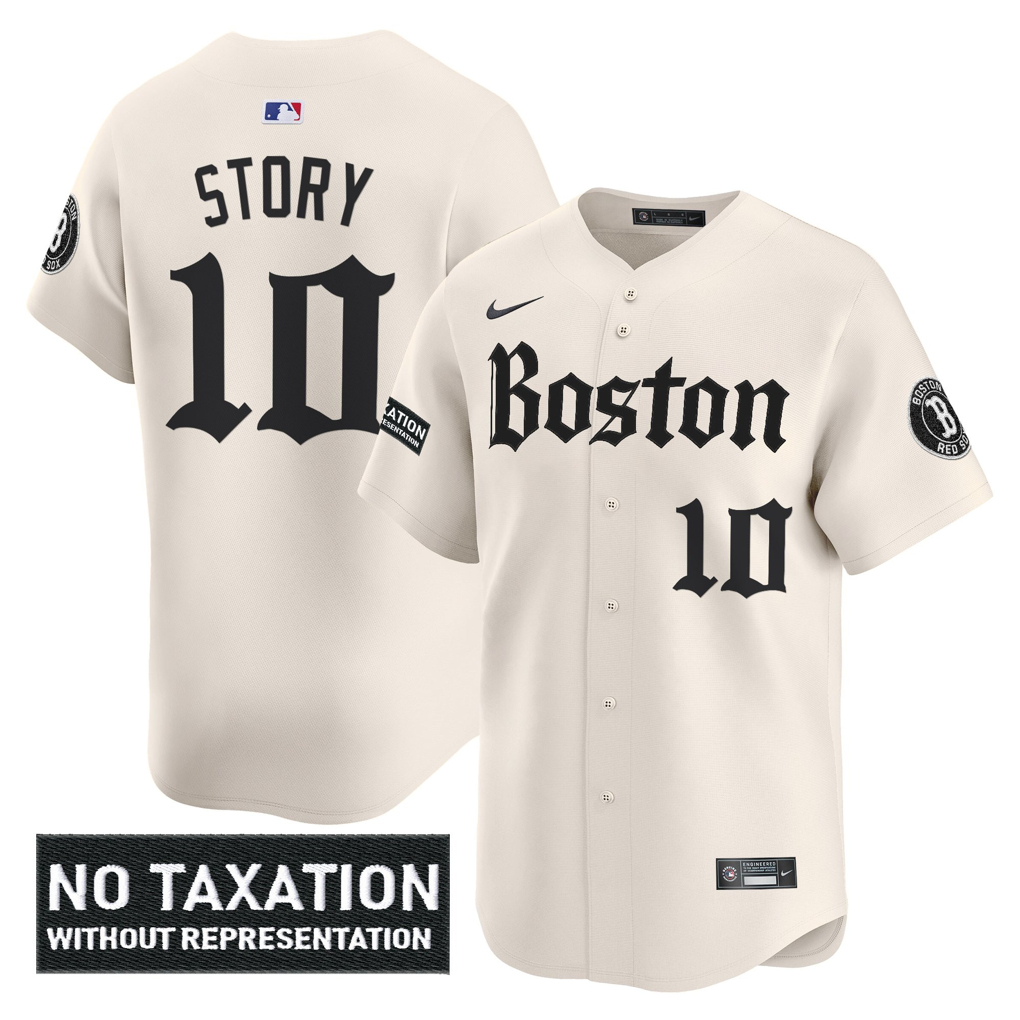 Trevor Story Men's Boston Red Sox Retro Newspaper Edition Vapor Premier Limited Retro Newspaper Jersey - All Stitched
