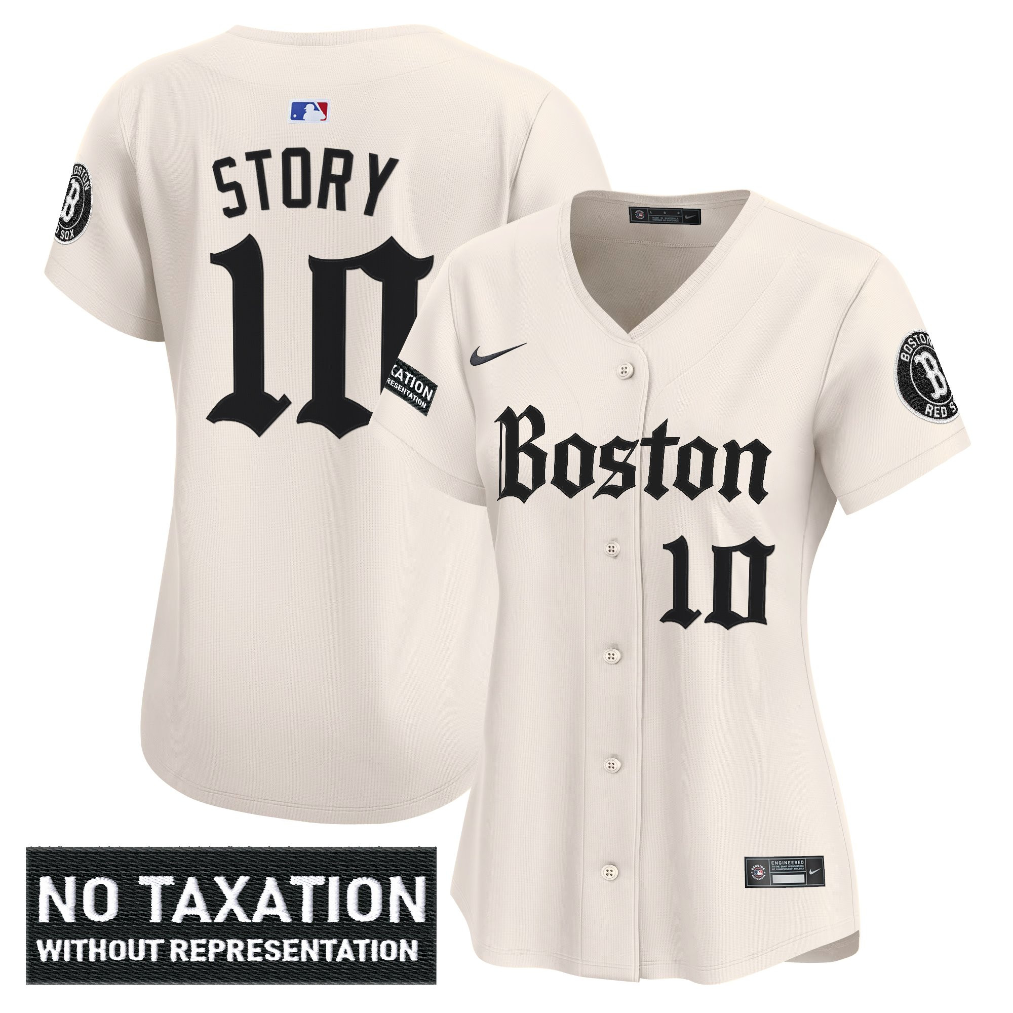 Trevor Story Women's Boston Red Sox Retro Newspaper Edition Vapor Premier Limited Retro Newspaper Jersey - All Stitched