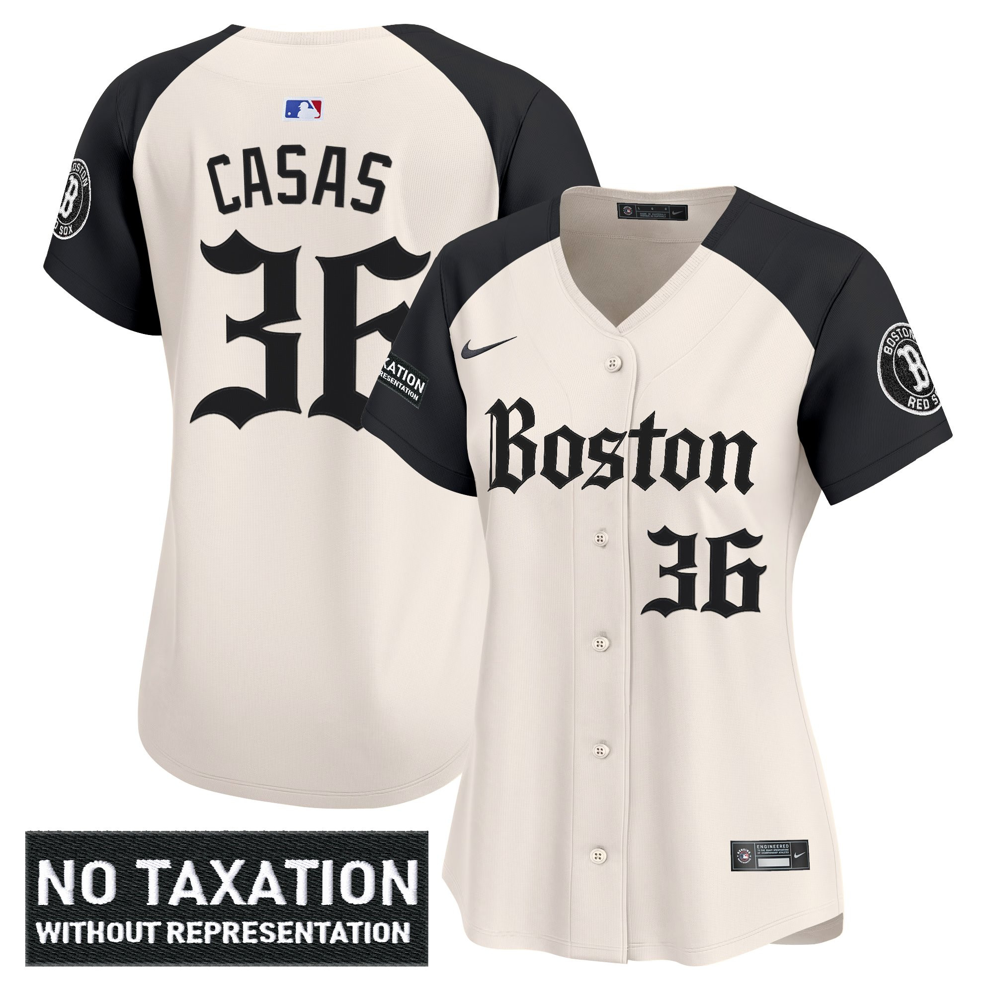 Triston Casas Women's Boston Red Sox Retro Newspaper Edition Vapor Premier Limited Alternate Jersey - All Stitched