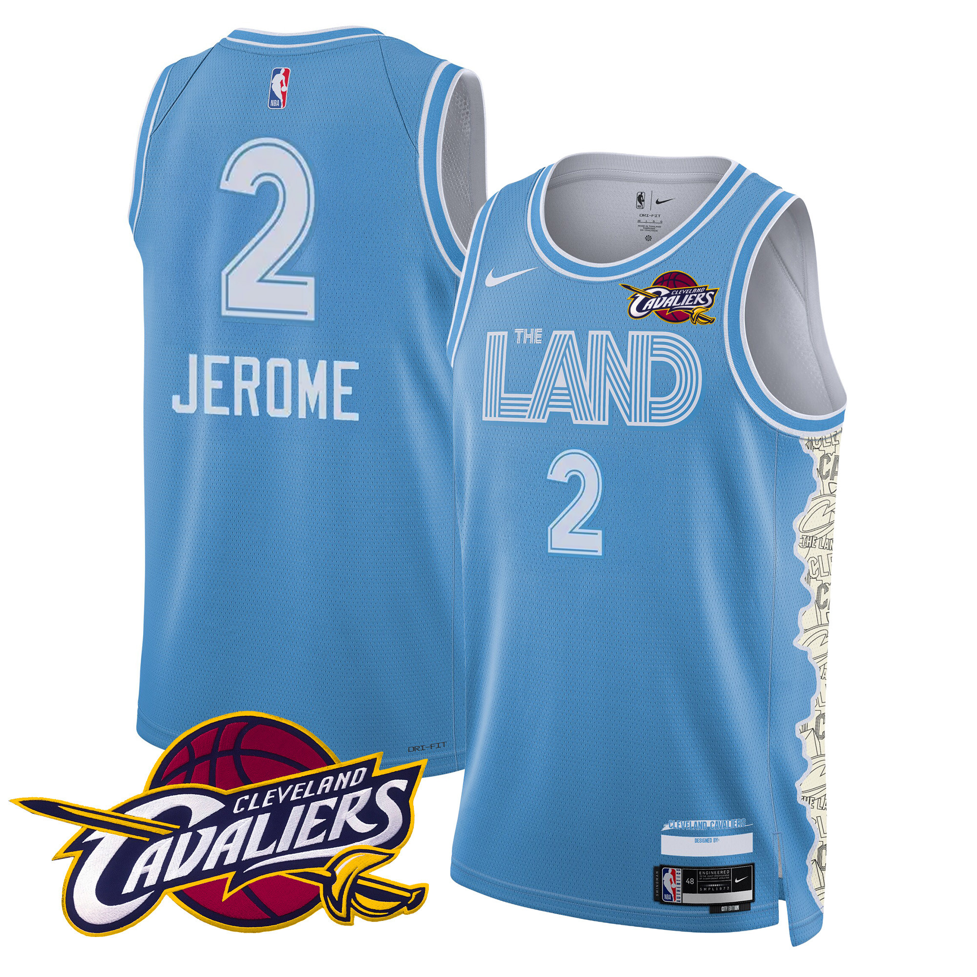 Ty Jerome Men's Cleveland Cavaliers Swingman 24/25 City Jersey V2 - All Stitched