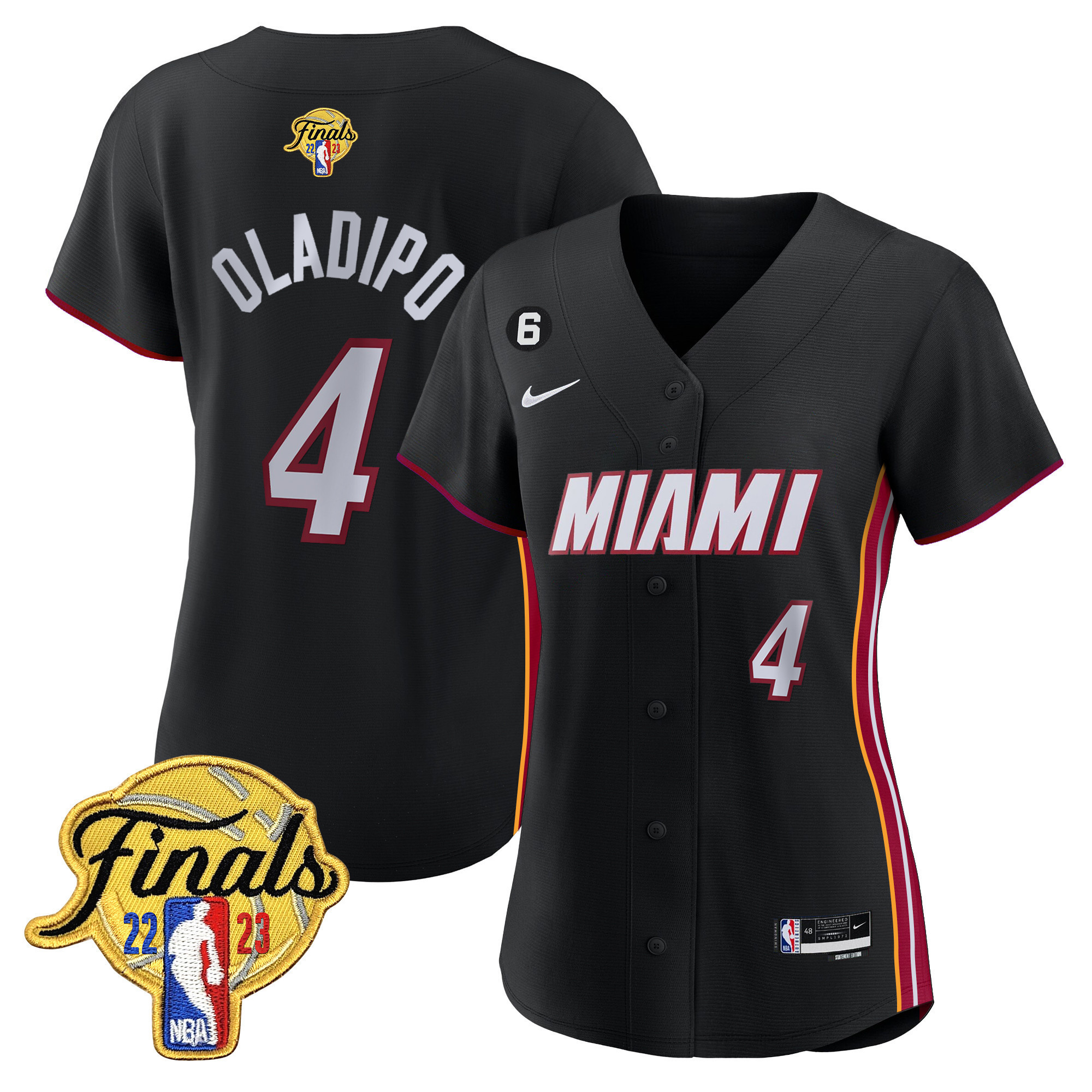 Victor Oladipo Women's Miami Heat 2023 Finals Baseball Cool Base Icon Jersey - All Stitched