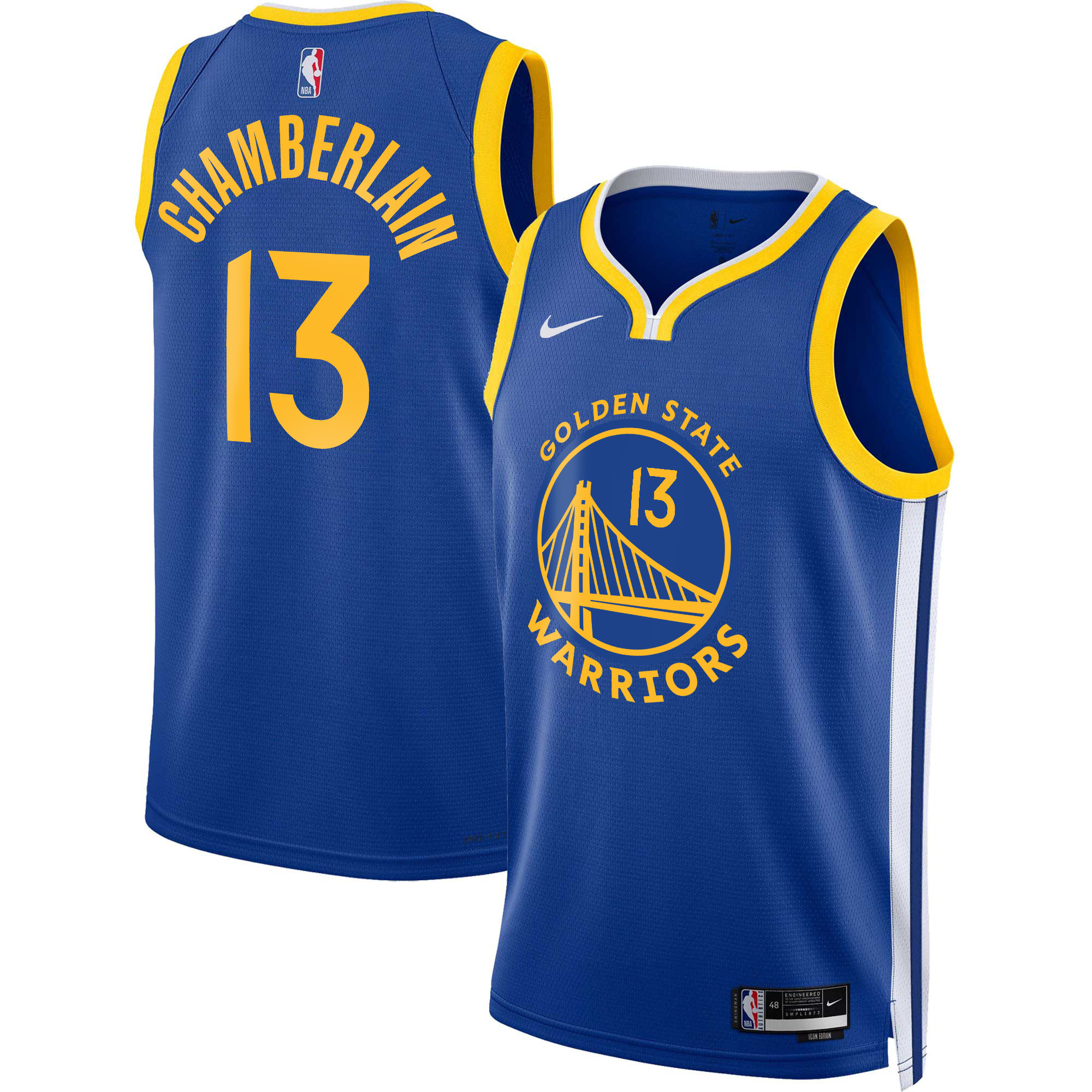 Wilt Chamberlain Men's Golden State Warriors 2025 Swingman Icon Jersey - All Stitched