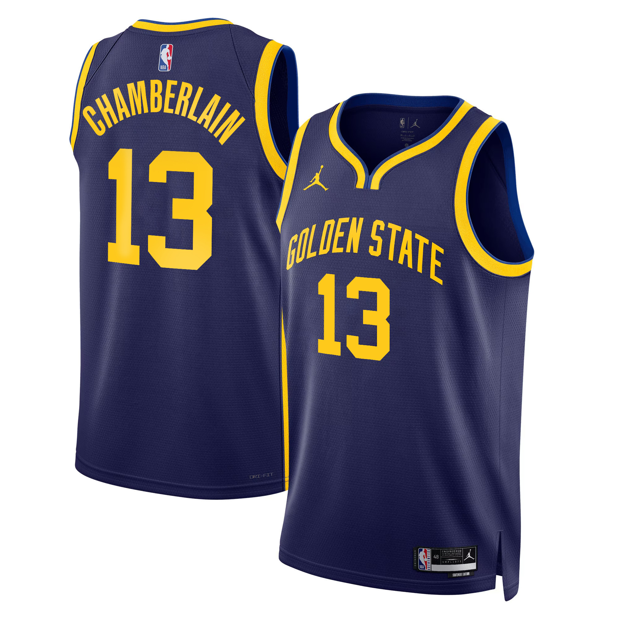 Wilt Chamberlain Men's Golden State Warriors 2025 Swingman Statement Jersey - All Stitched