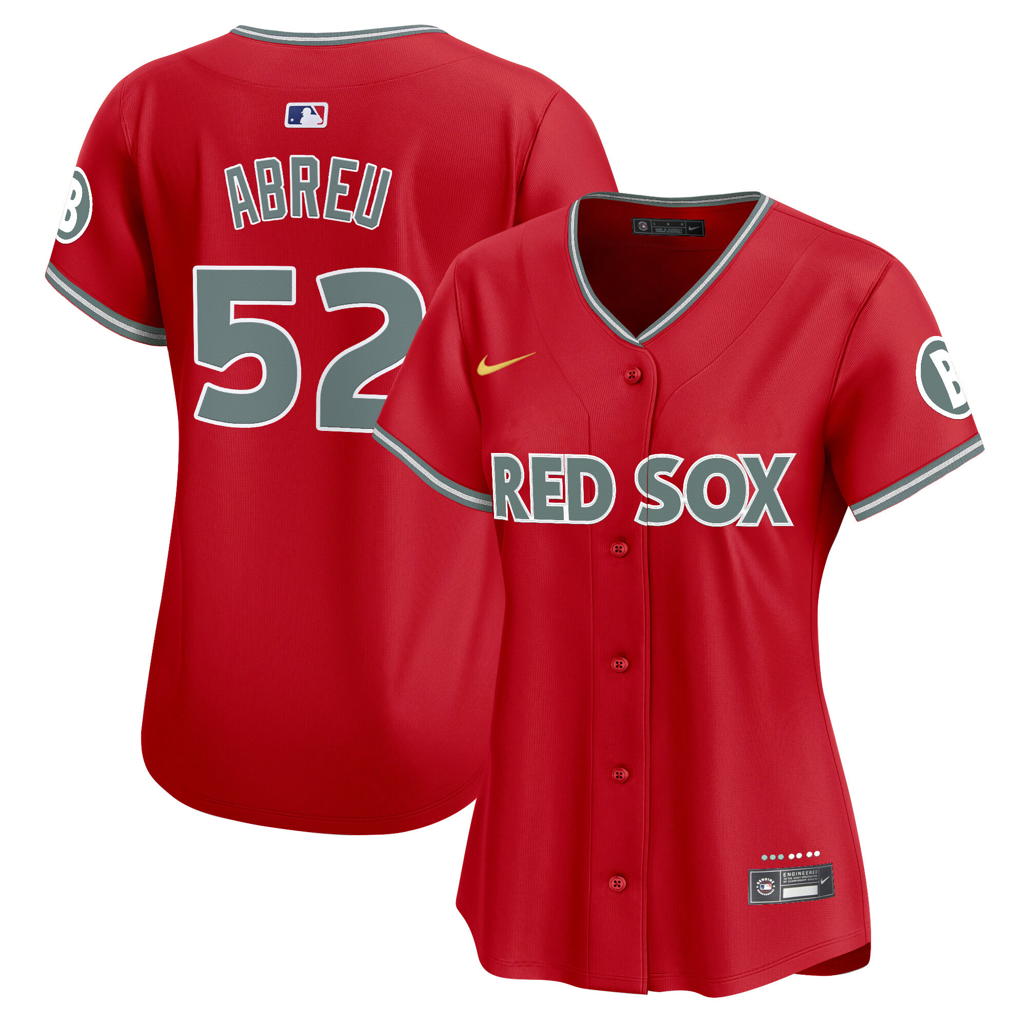 Wilyer Abreu Women's Boston Red Sox 2025 City Connect Vapor Premier Limited Red Jersey - All Stitched