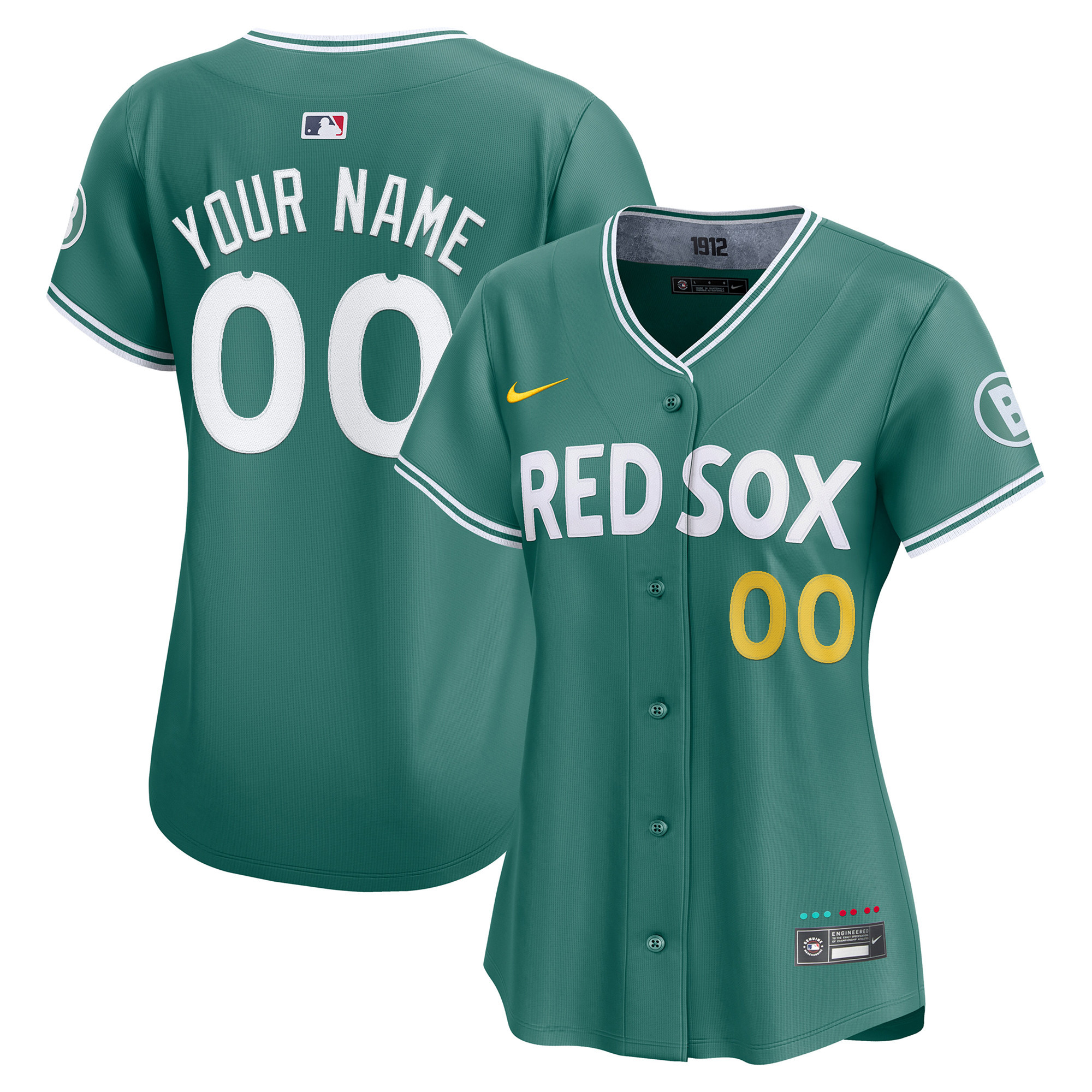 Women's Boston Red Sox 2025 City Connect Vapor Premier Limited Custom Jersey V2 - All Stitched